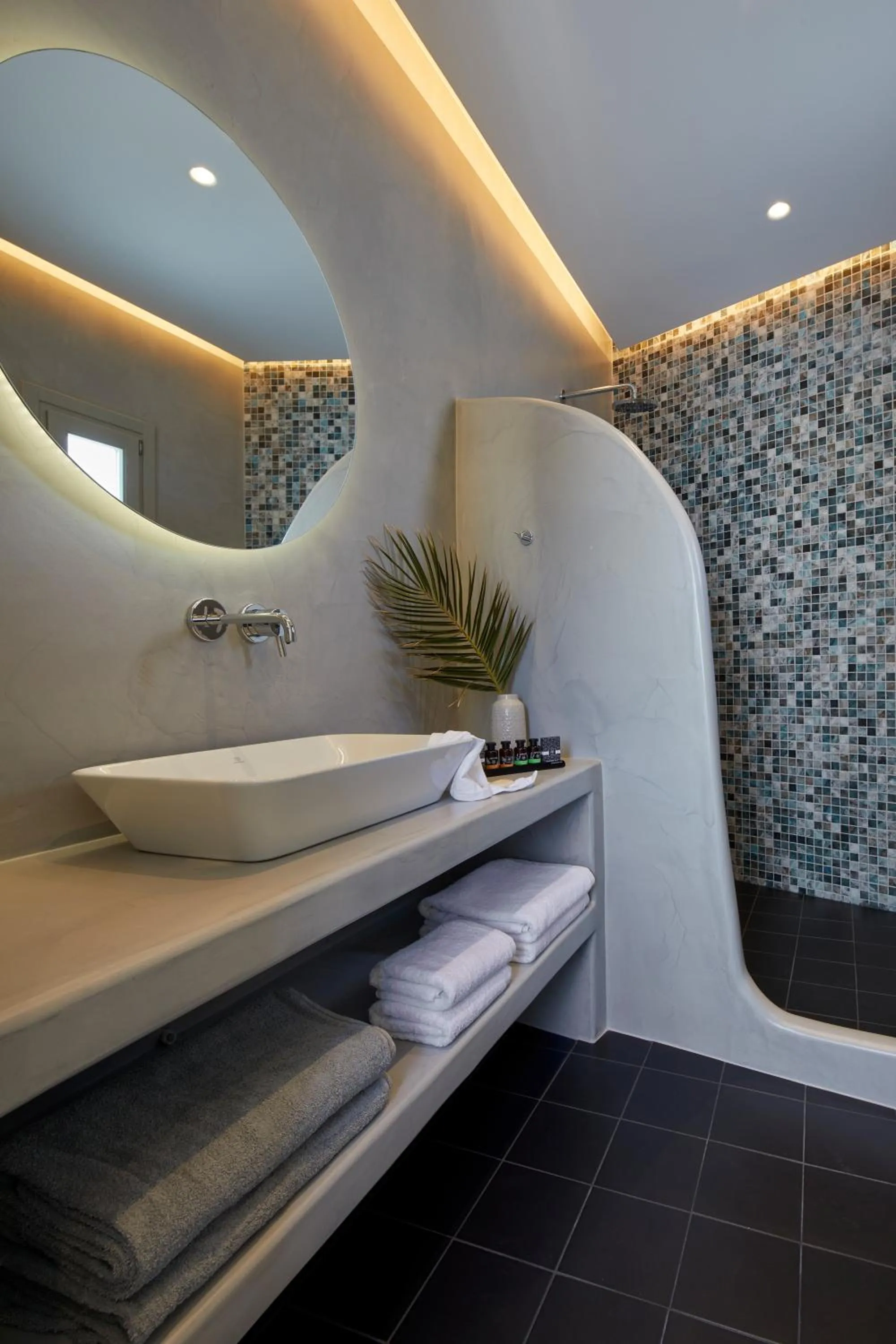 Bathroom in Mountain and Sea Suites