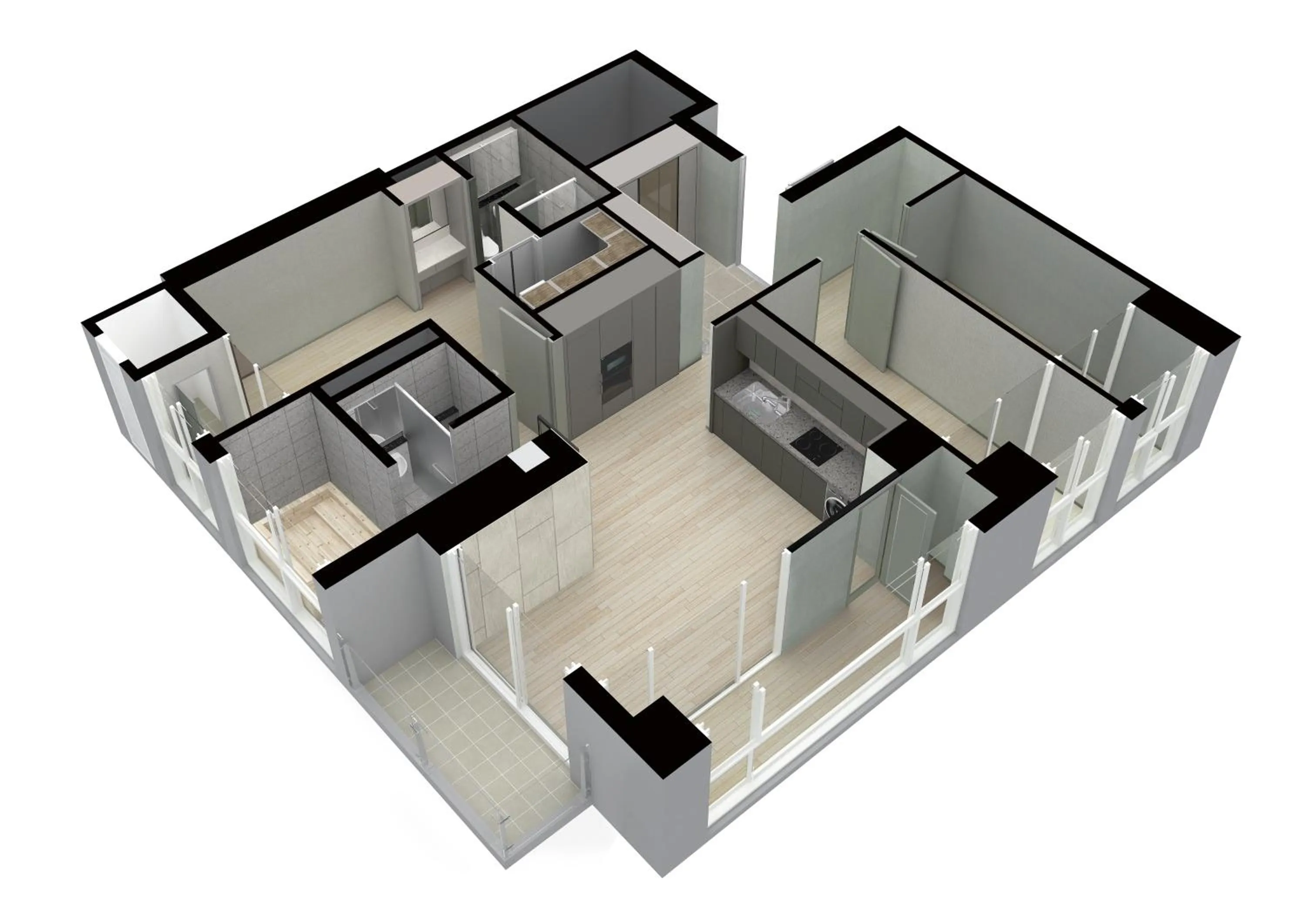 Floor plan in Gangneung Chonpines Ocean Suites Hotel