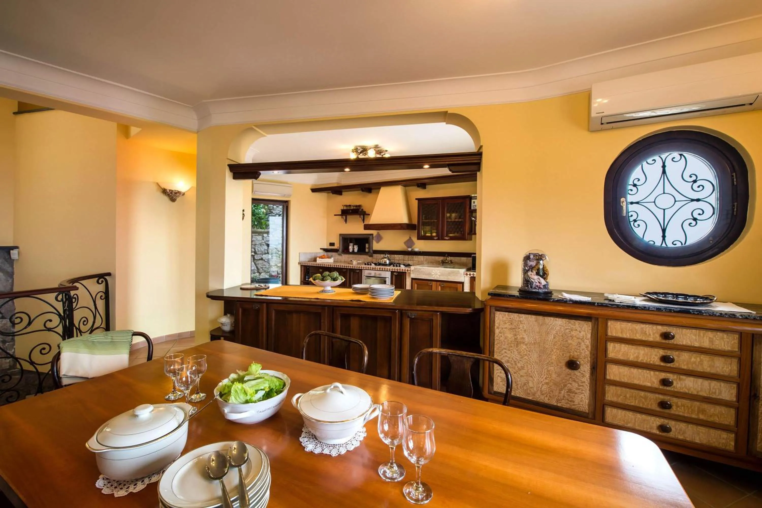 Kitchen or kitchenette in Agriturismo Fattoria Terranova