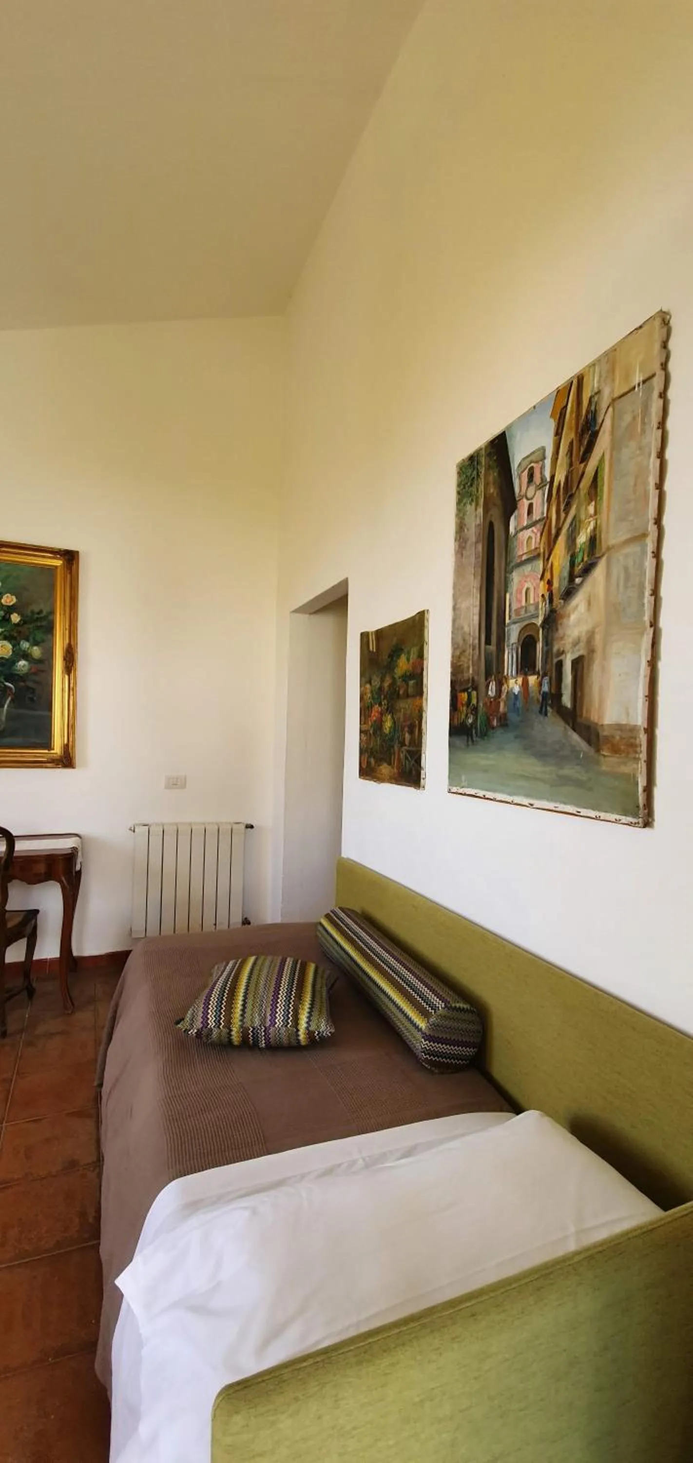 Seating area, Bed in Agriturismo Fattoria Terranova