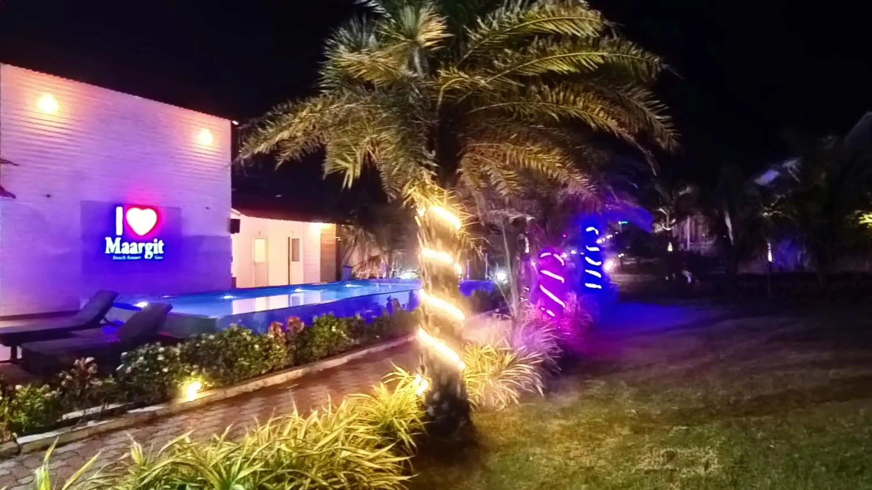 Pool view in Maargit Beach Resort