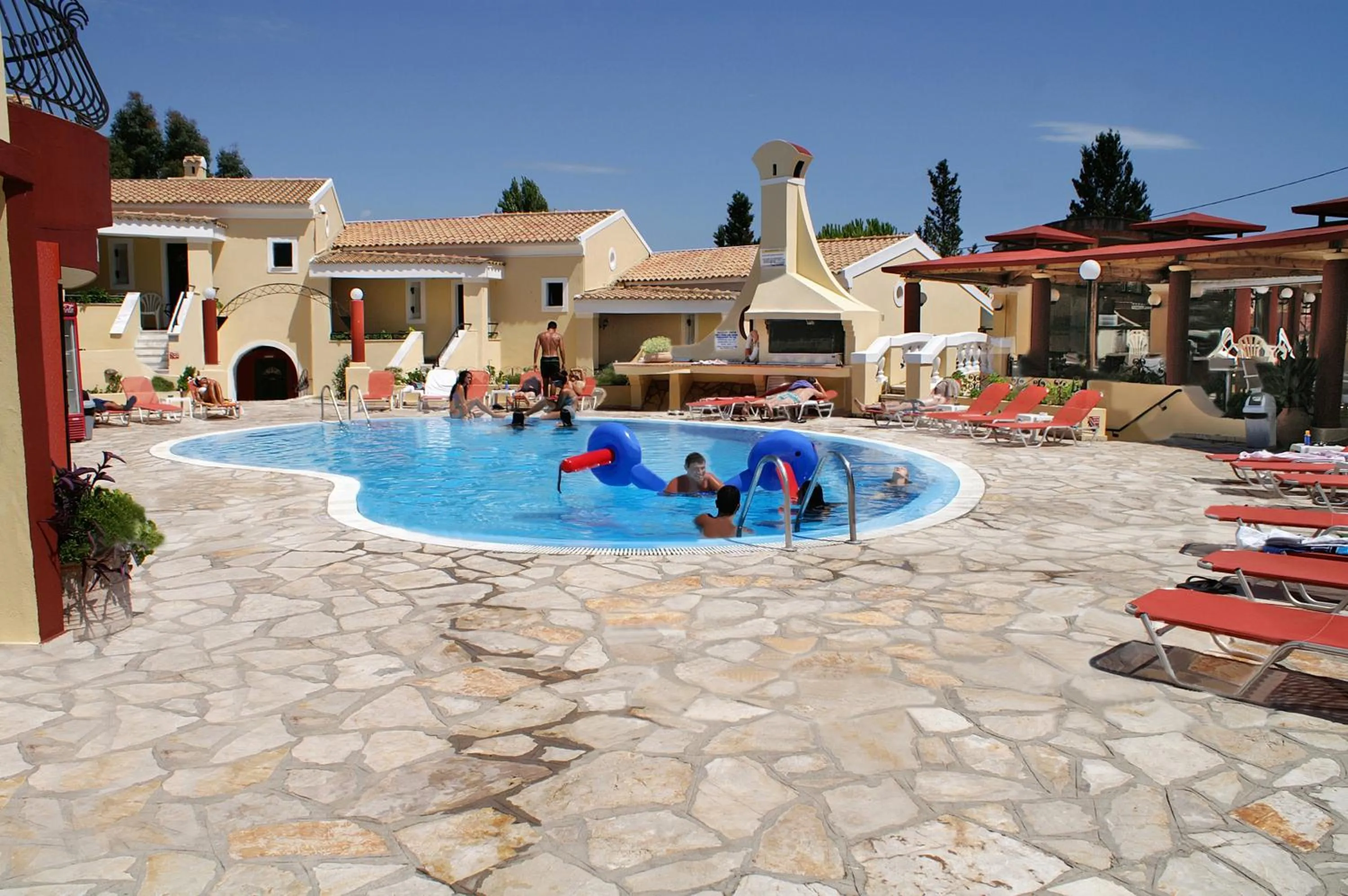 Swimming pool in Mediterranean Blue