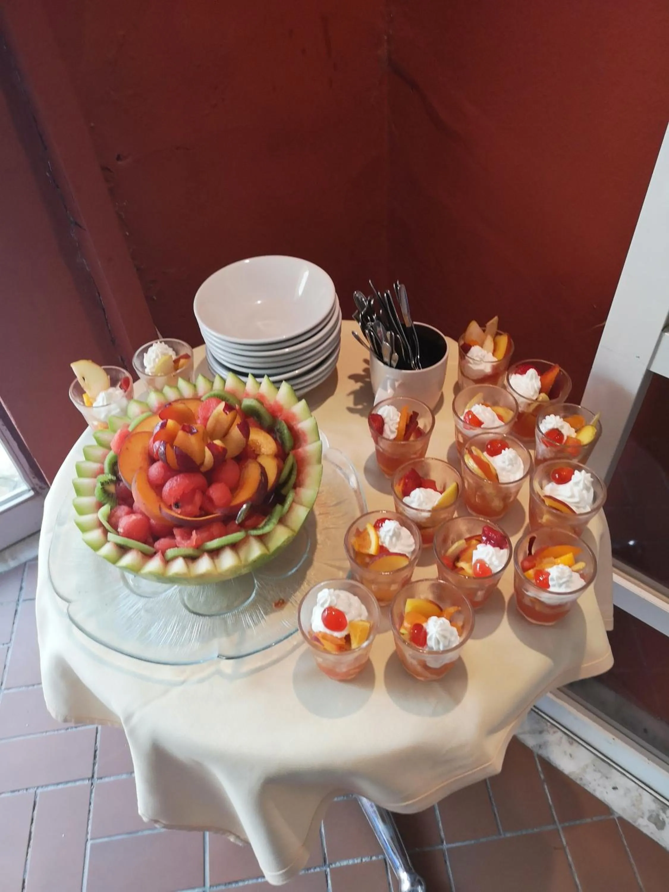 Food and drinks in Mediterranean Blue