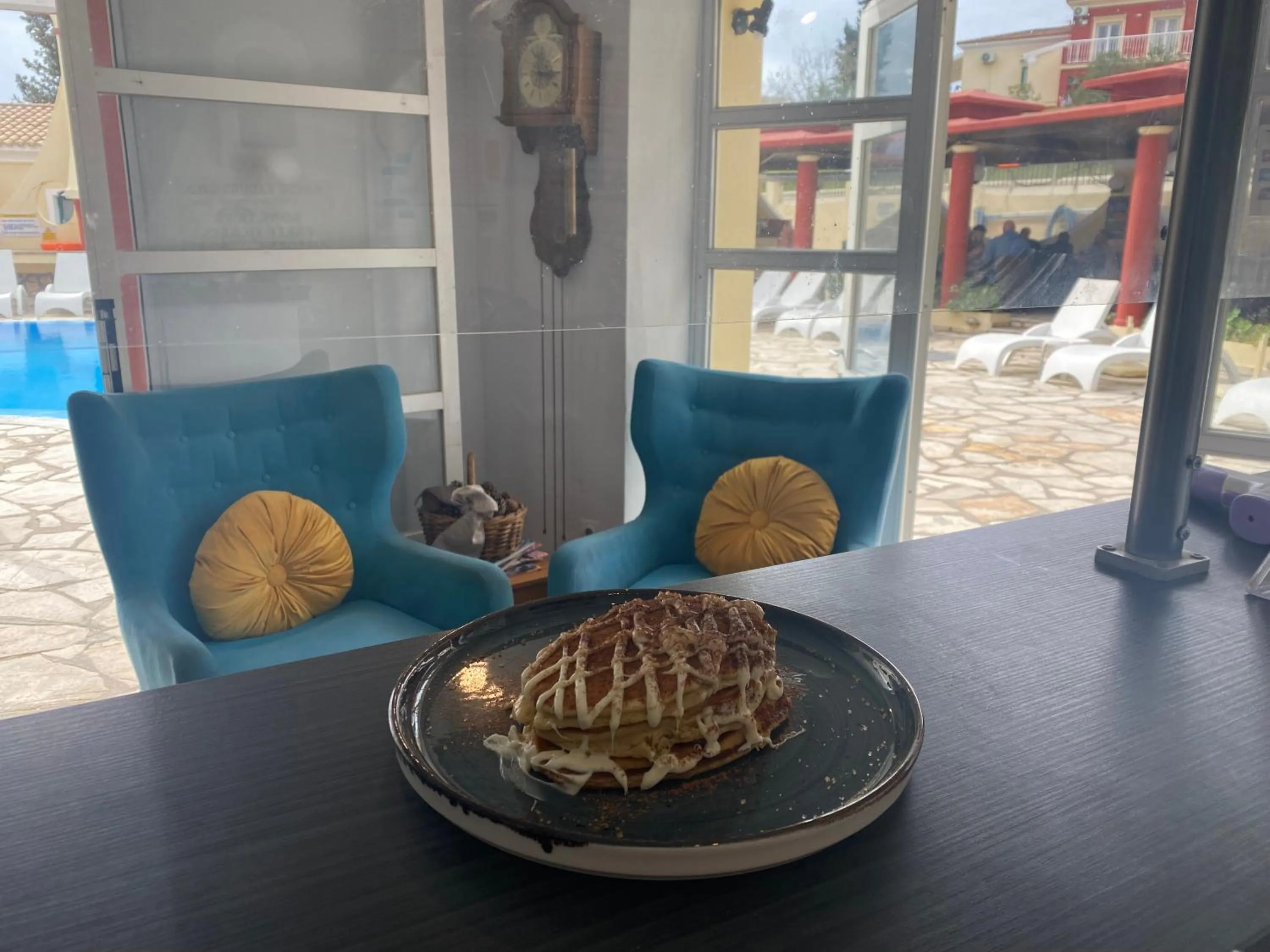 Food in Mediterranean Blue