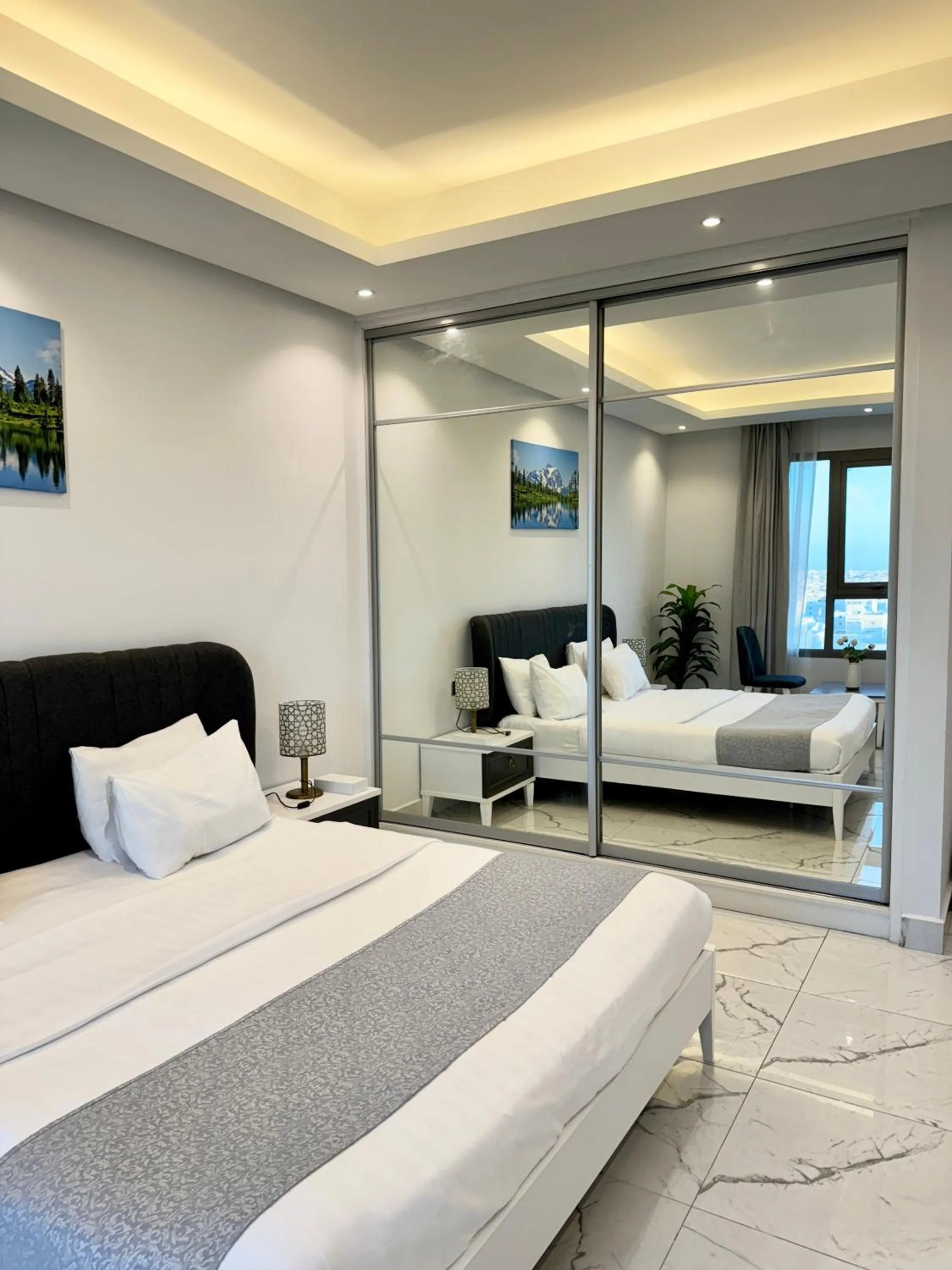 View (from property/room), Bed in Al Safwa One