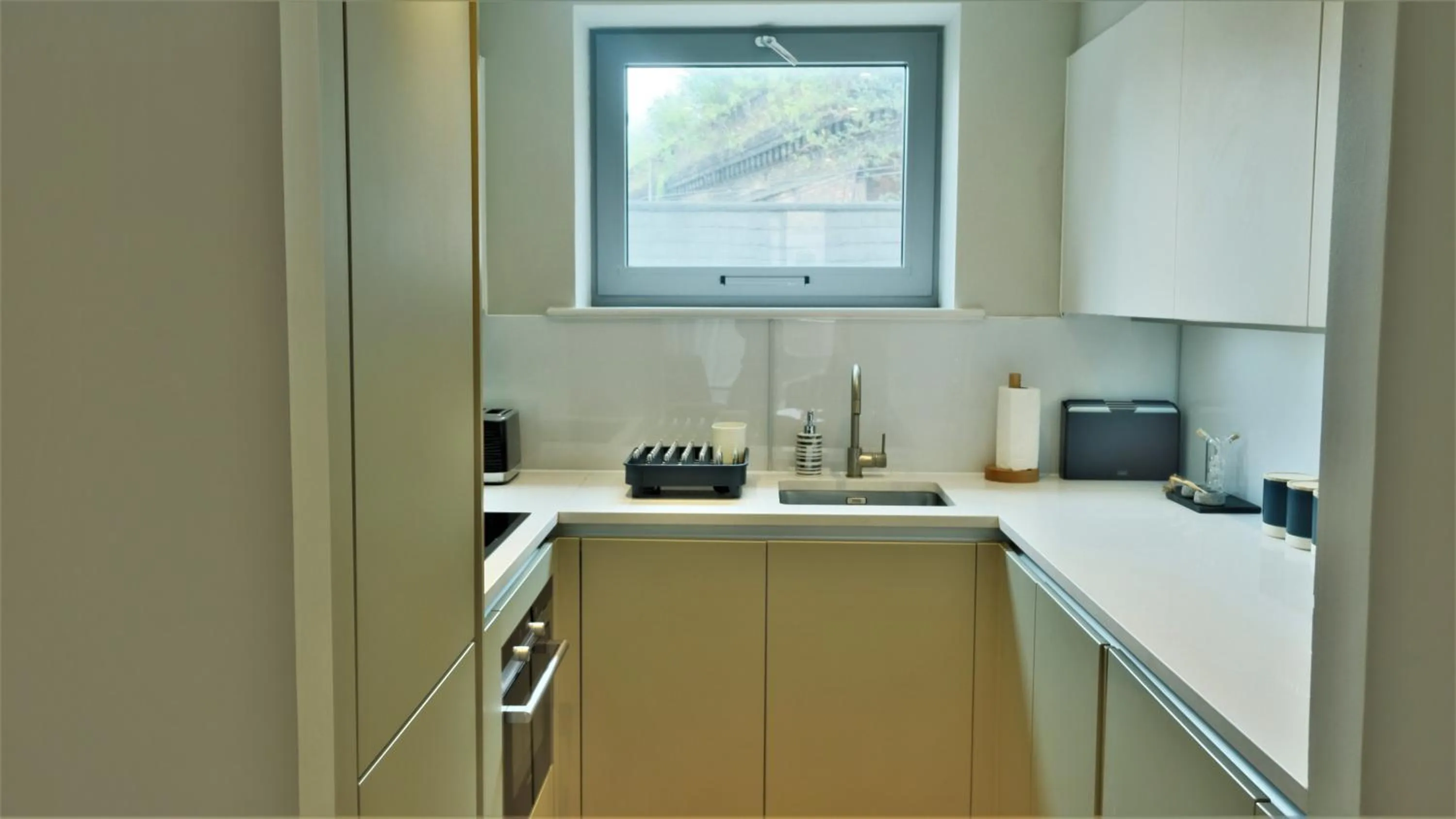 kitchen in Stayo Apartments Southbank