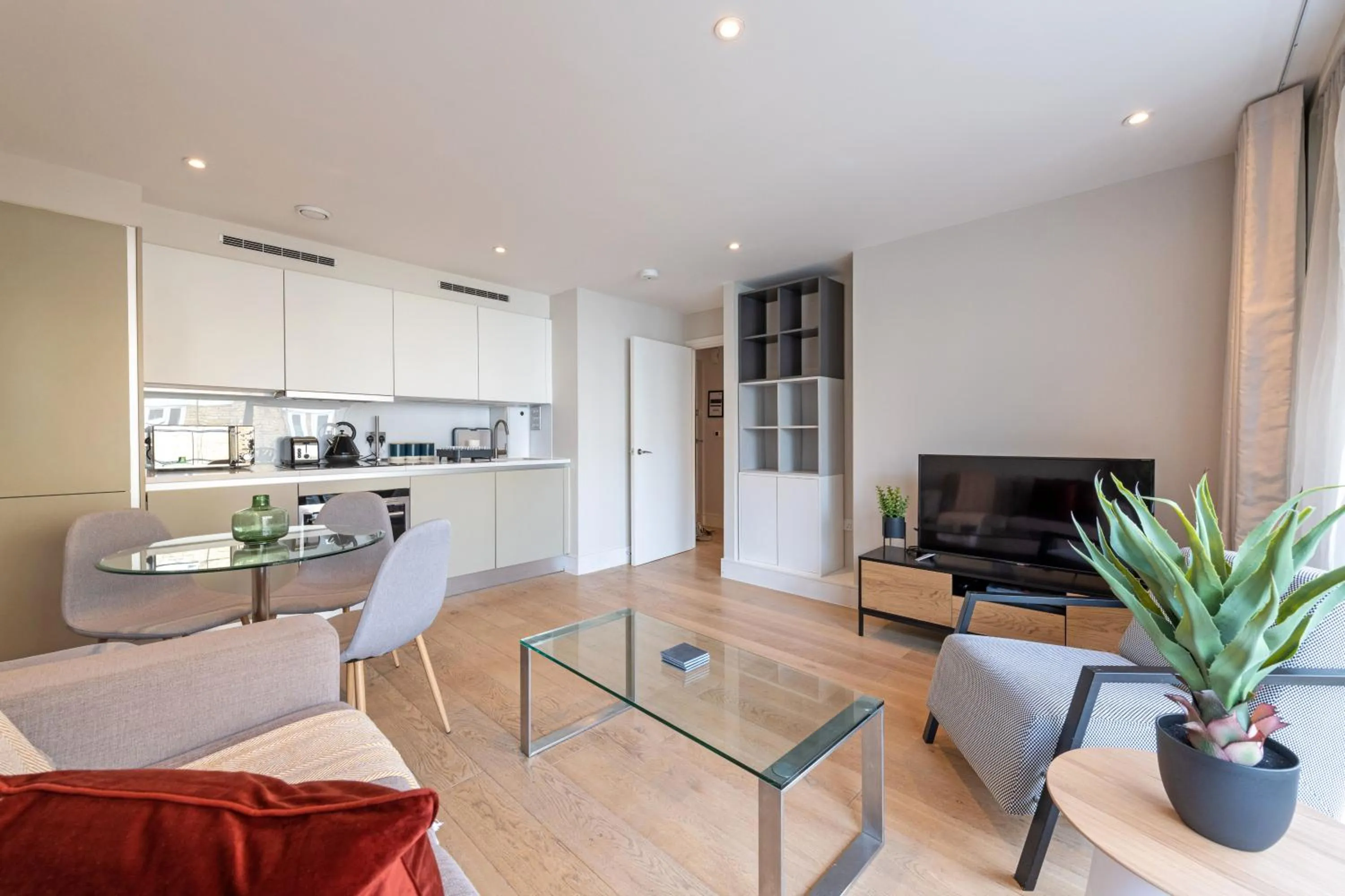 Living room in Stayo Apartments Southbank