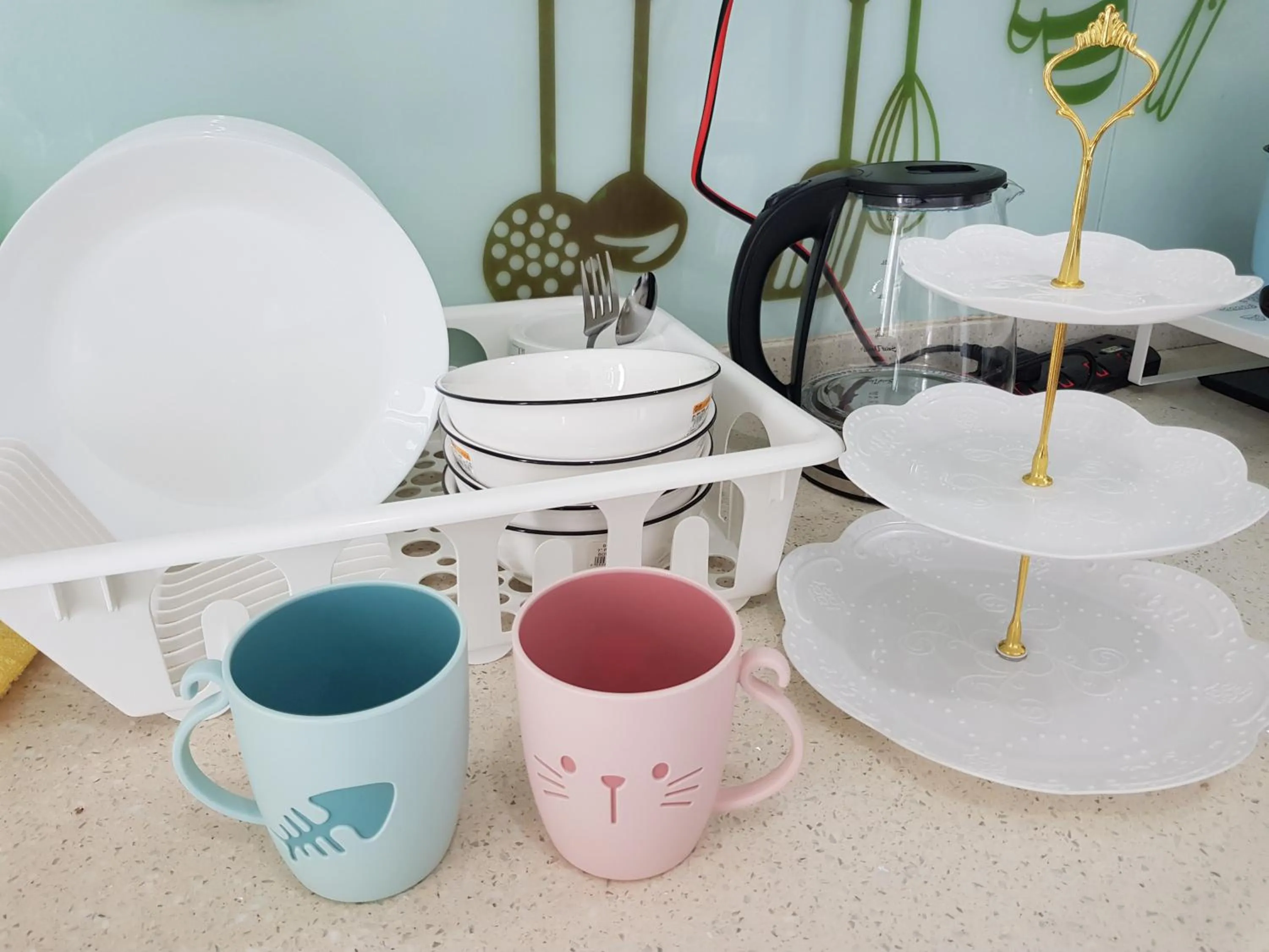 Kitchen or kitchenette in Mansion One Suite by stayCATion Homestay