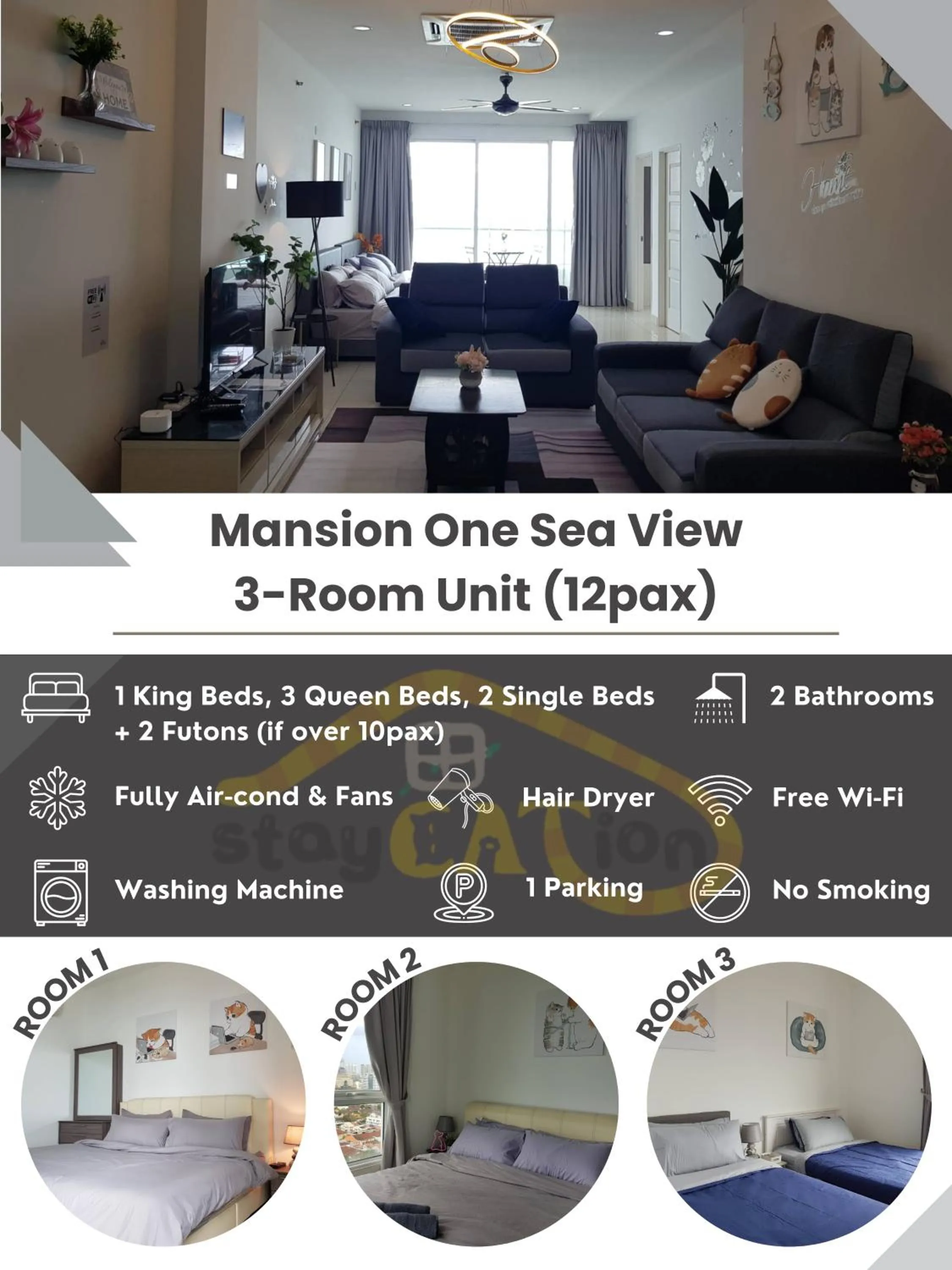 Photo of the whole room, Bed in Mansion One Suite by stayCATion Homestay