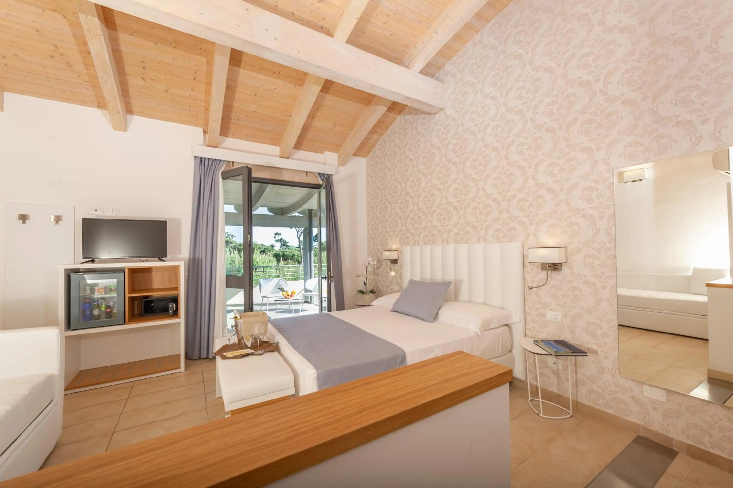 Bed in Hotel Acapulco