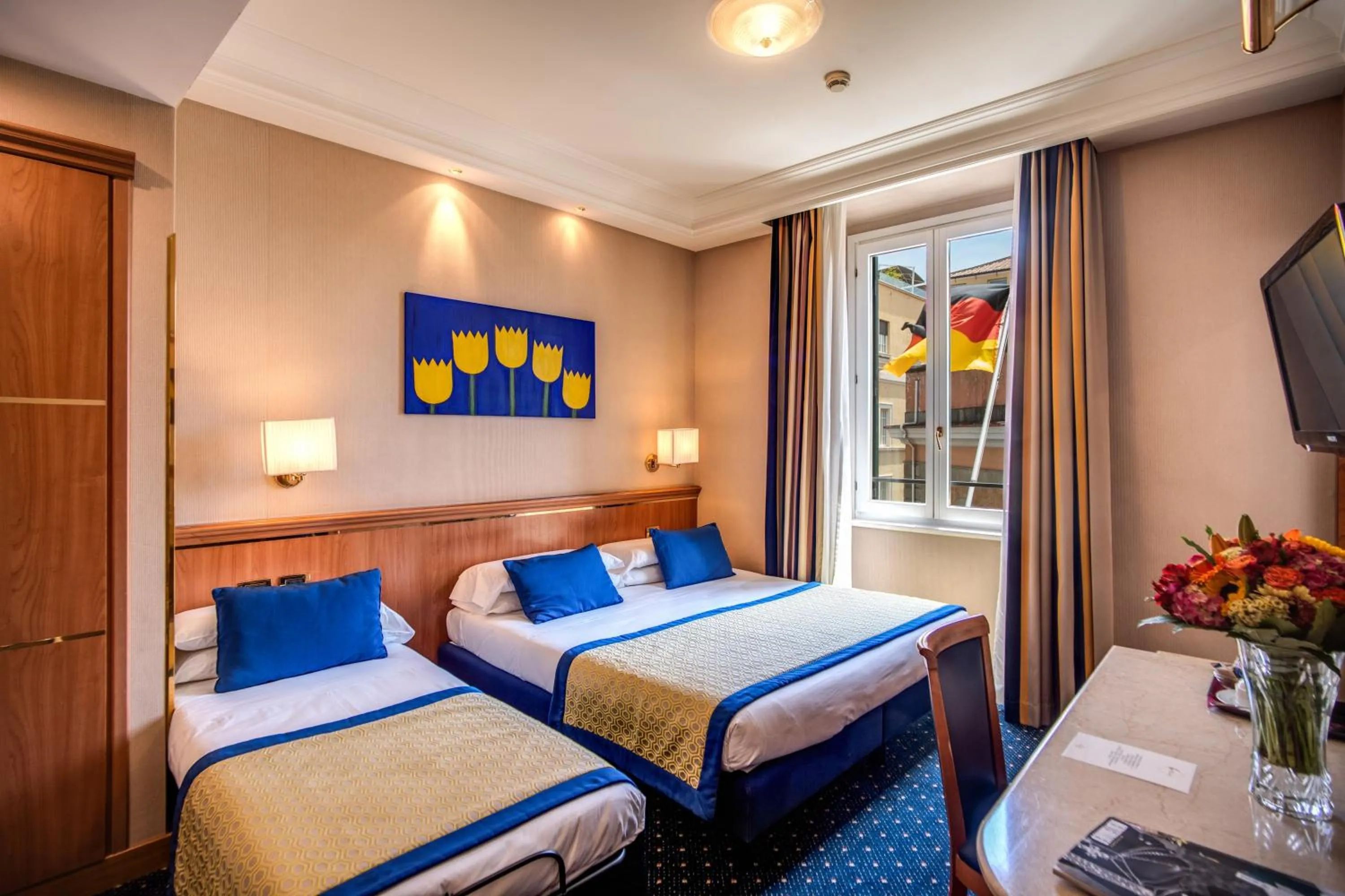 Bed in Hotel Diocleziano