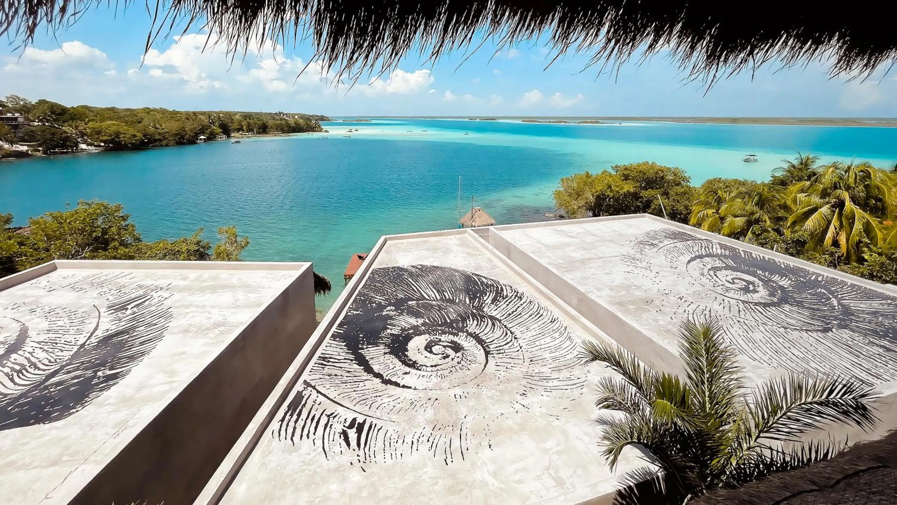 Lake view in Hotel Amainah Bacalar Adults Only