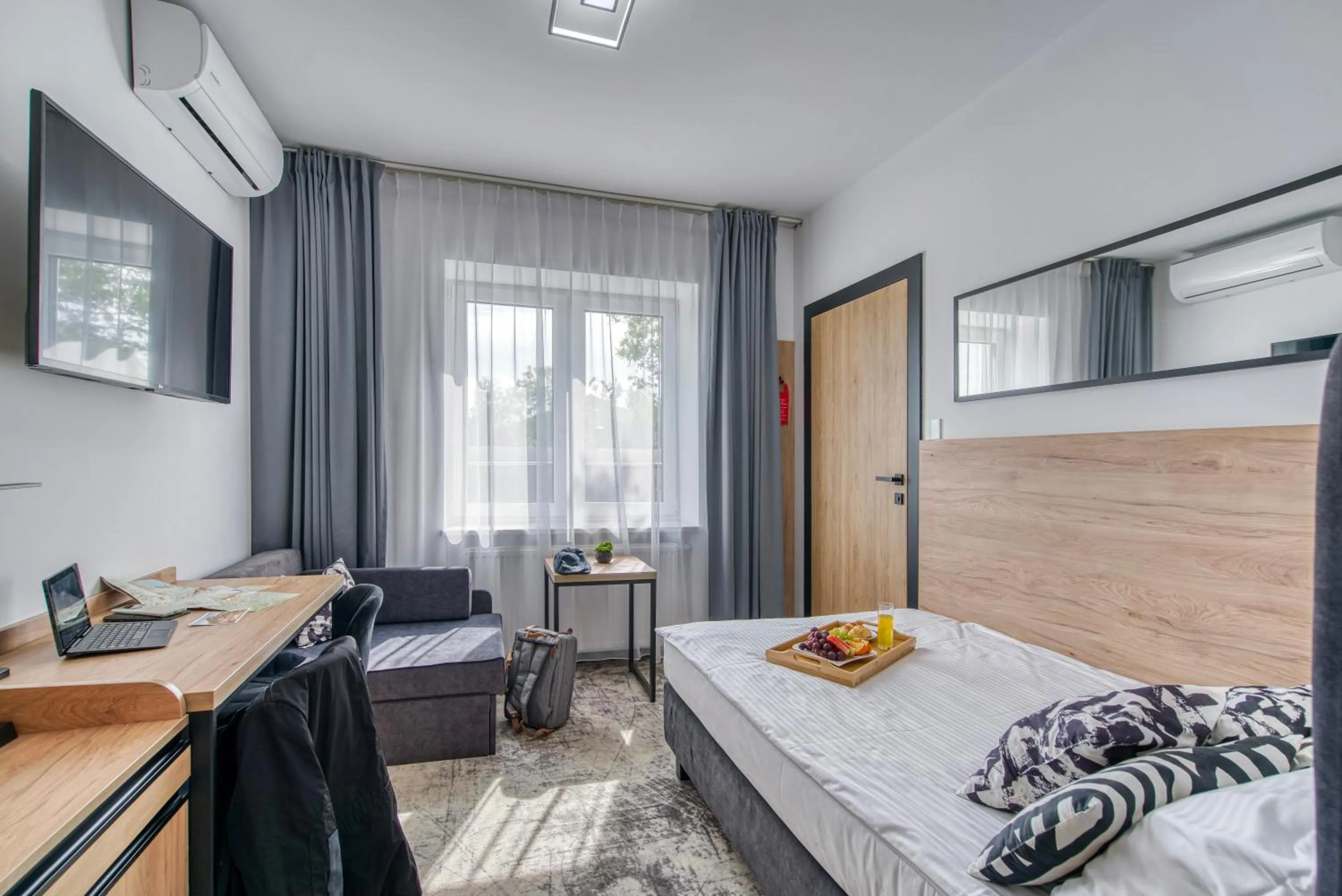 Bed in Acodomo Apartamenty