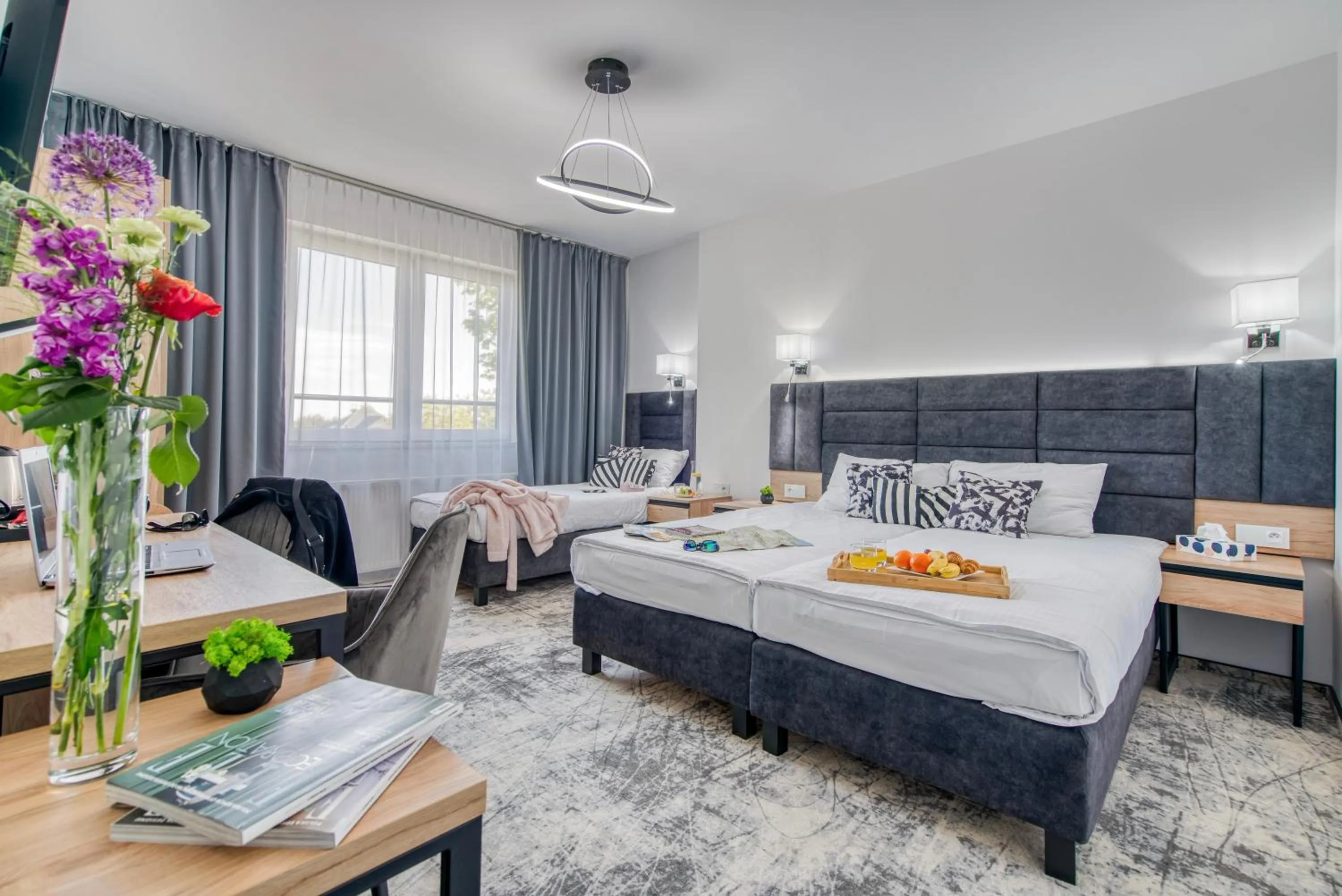 Bed in Acodomo Apartamenty