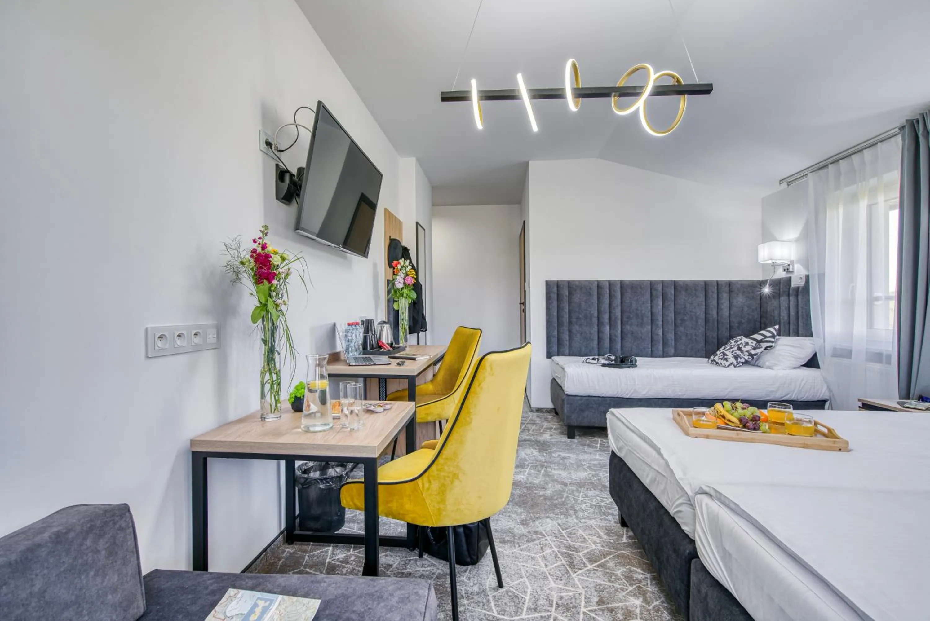 Bed in Acodomo Apartamenty