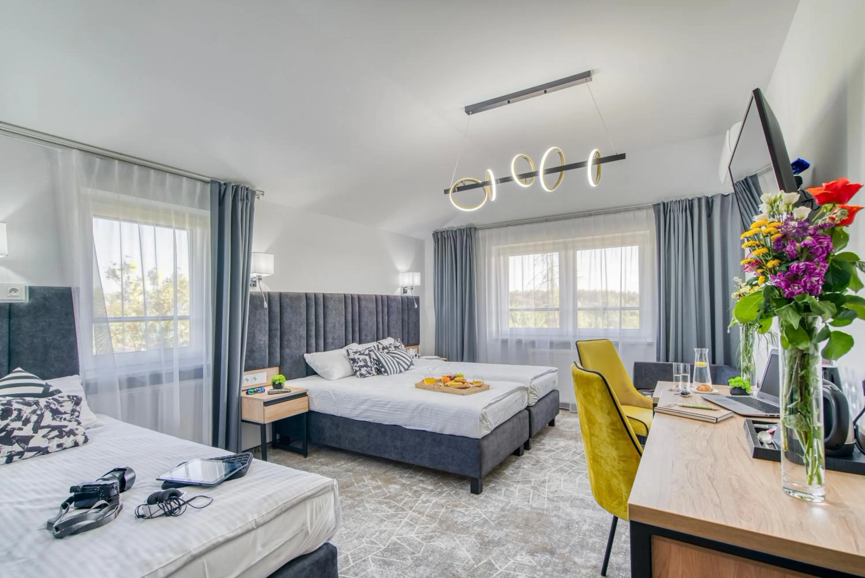 Bed in Acodomo Apartamenty