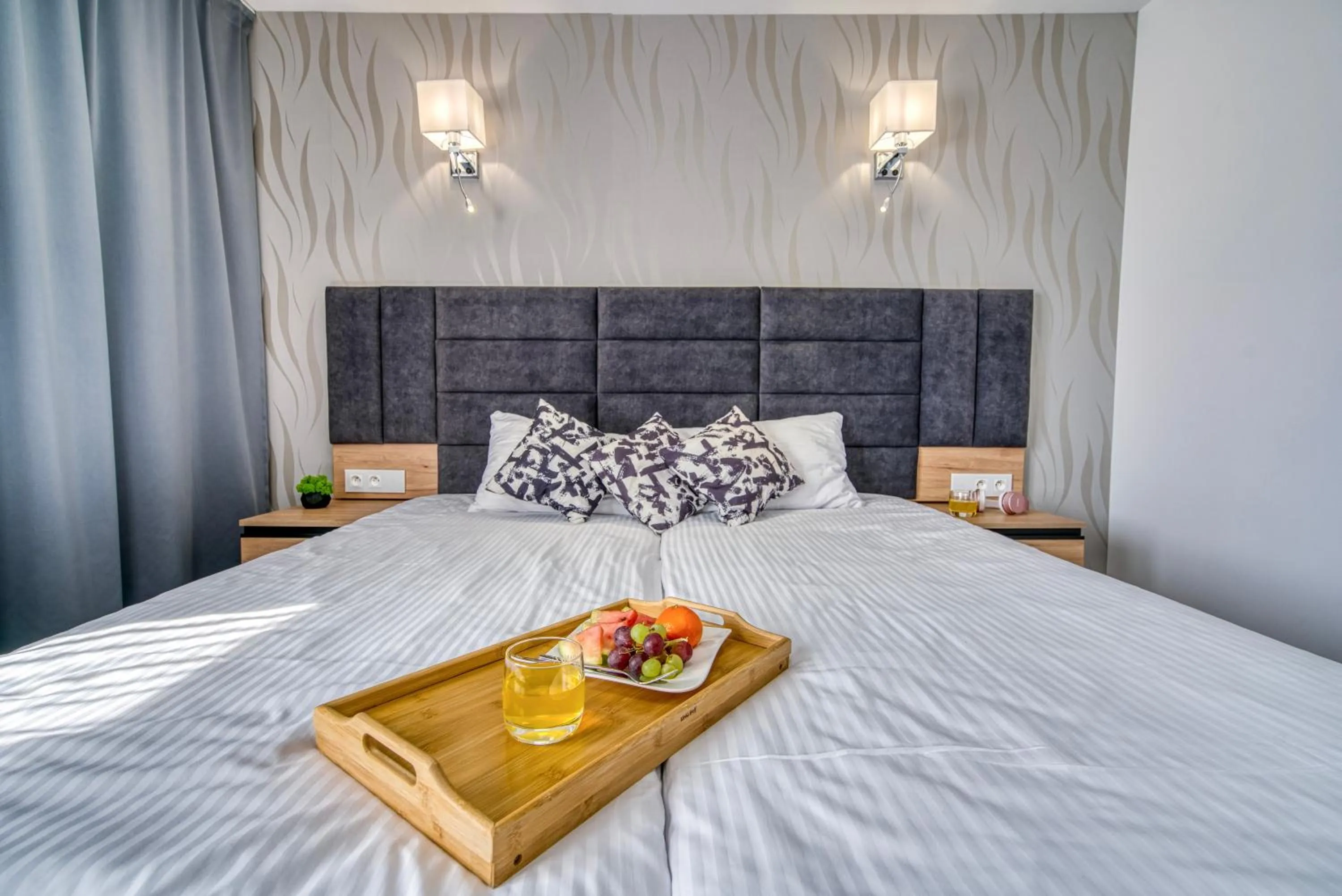 Bed in Acodomo Apartamenty