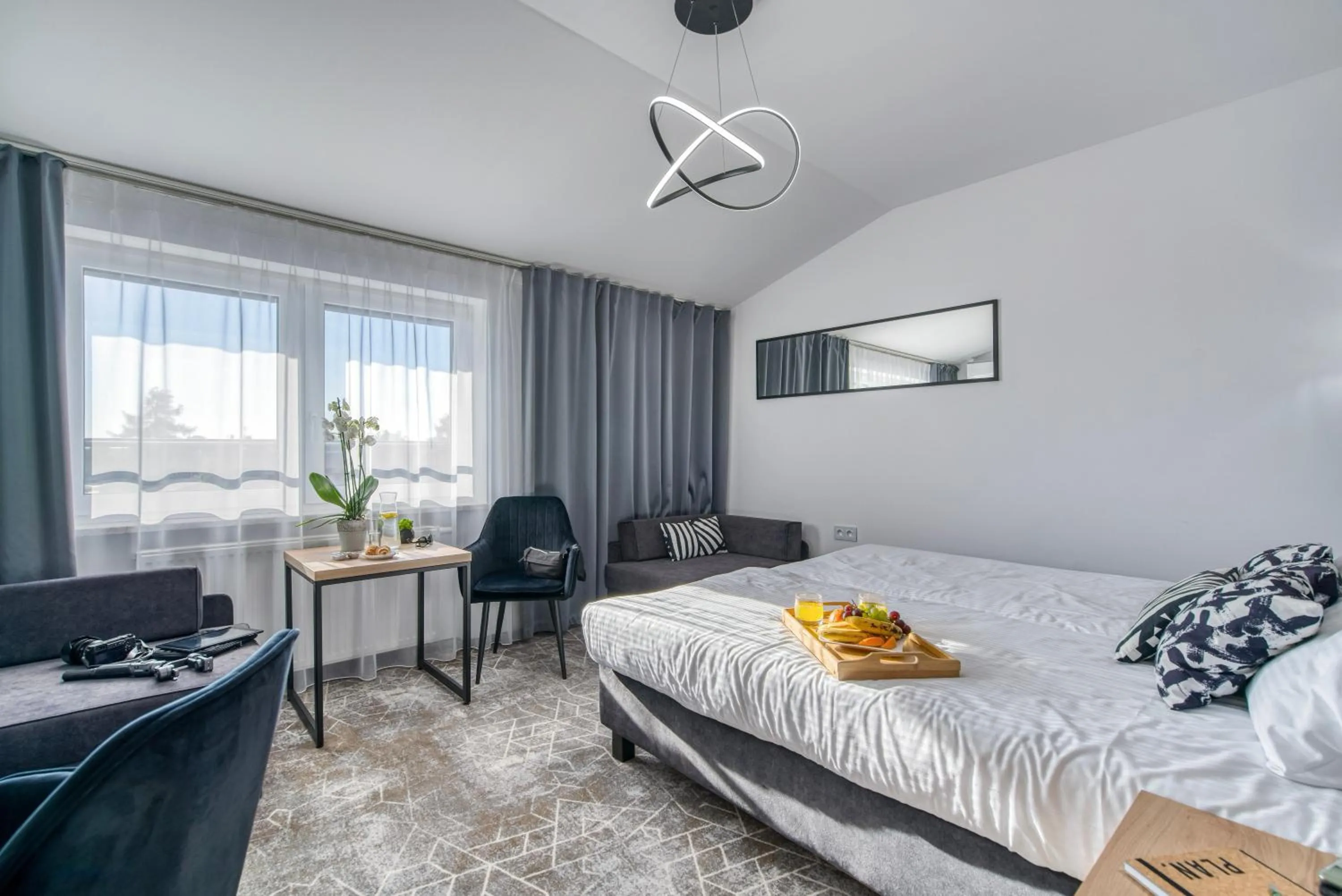 Bed in Acodomo Apartamenty