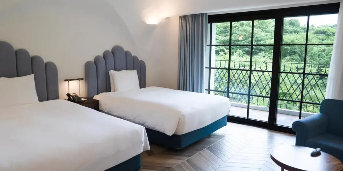 Deluxe Twin Room with Forest View in Ecoland Hotel Deluxe Twin Room with Forest View in Ecoland Hotel