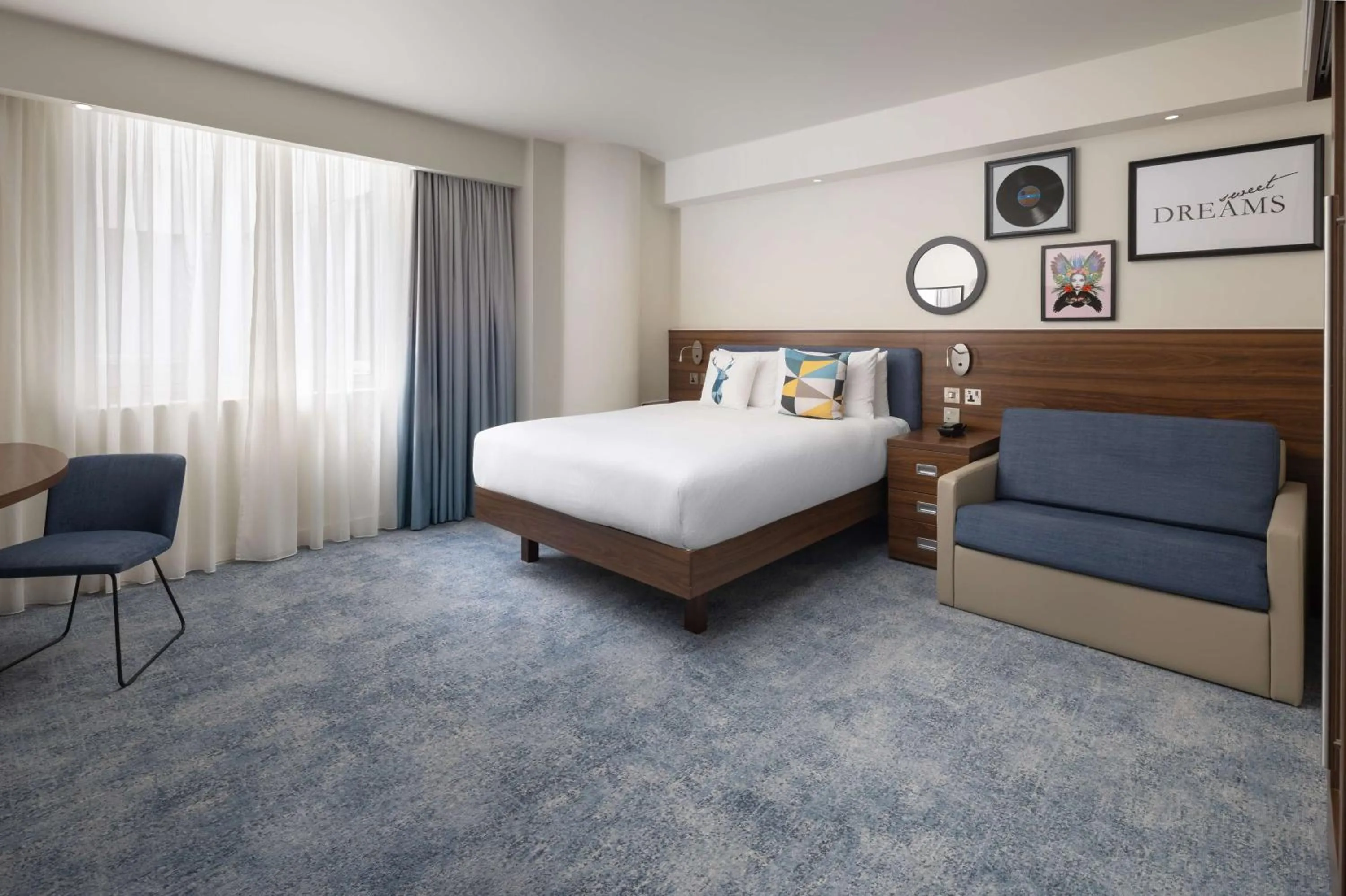 Bed in Hampton by Hilton London Gatwick Airport