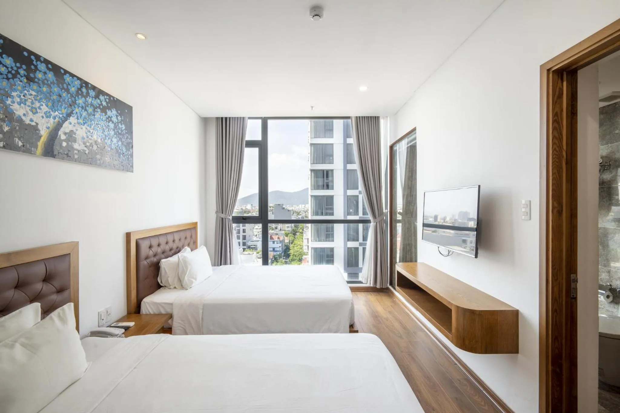 Bed in Hai Trieu Hotel