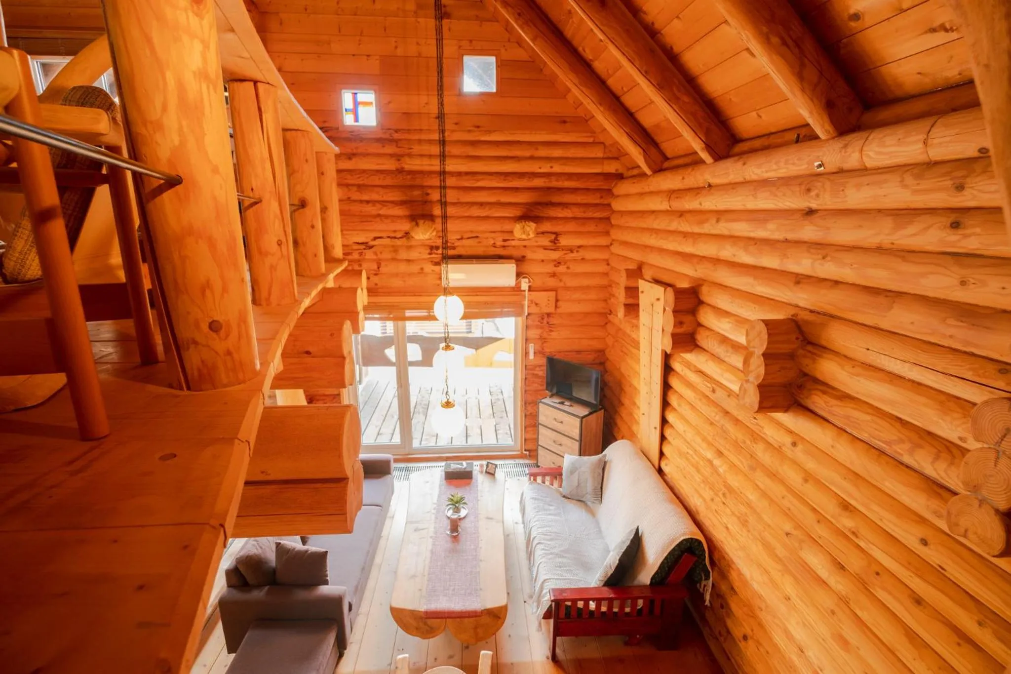 Living room in Lake Toya Hillside House