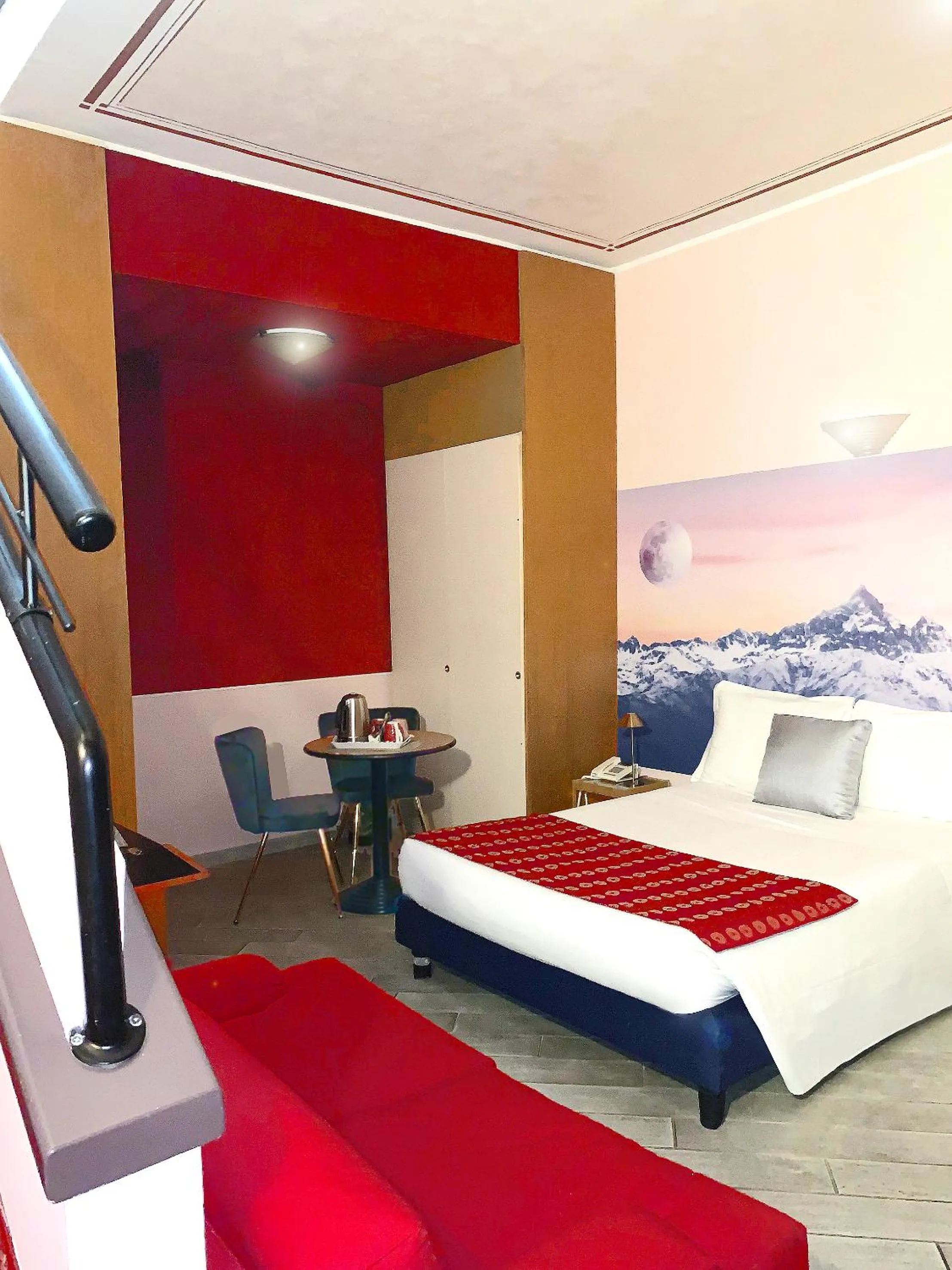 Decorative detail, Bed in Hotel Amadeus