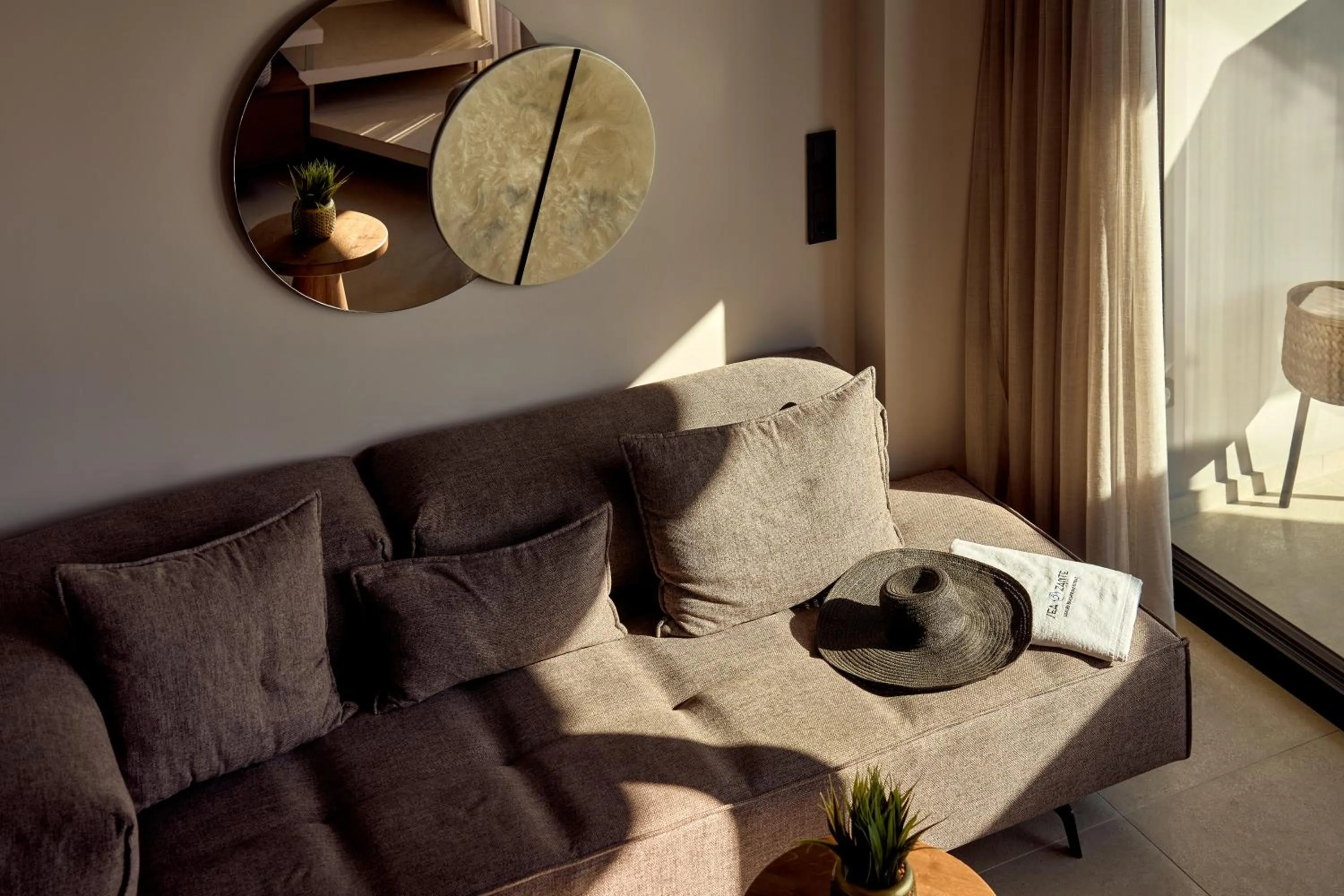 Living room in SEA ZANTE Luxury Beachfront Retreat