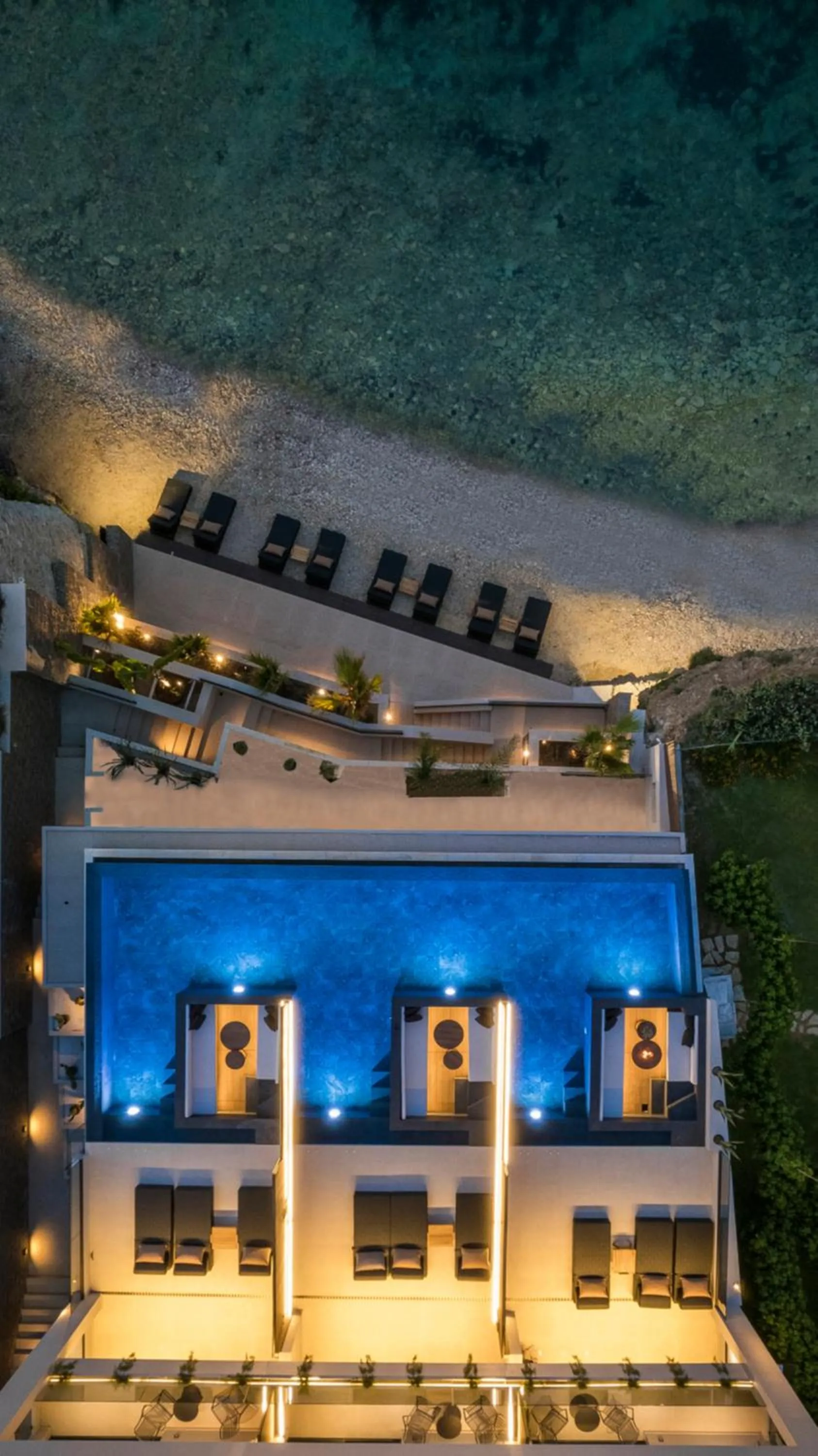 Bird's eye view in SEA ZANTE Luxury Beachfront Retreat