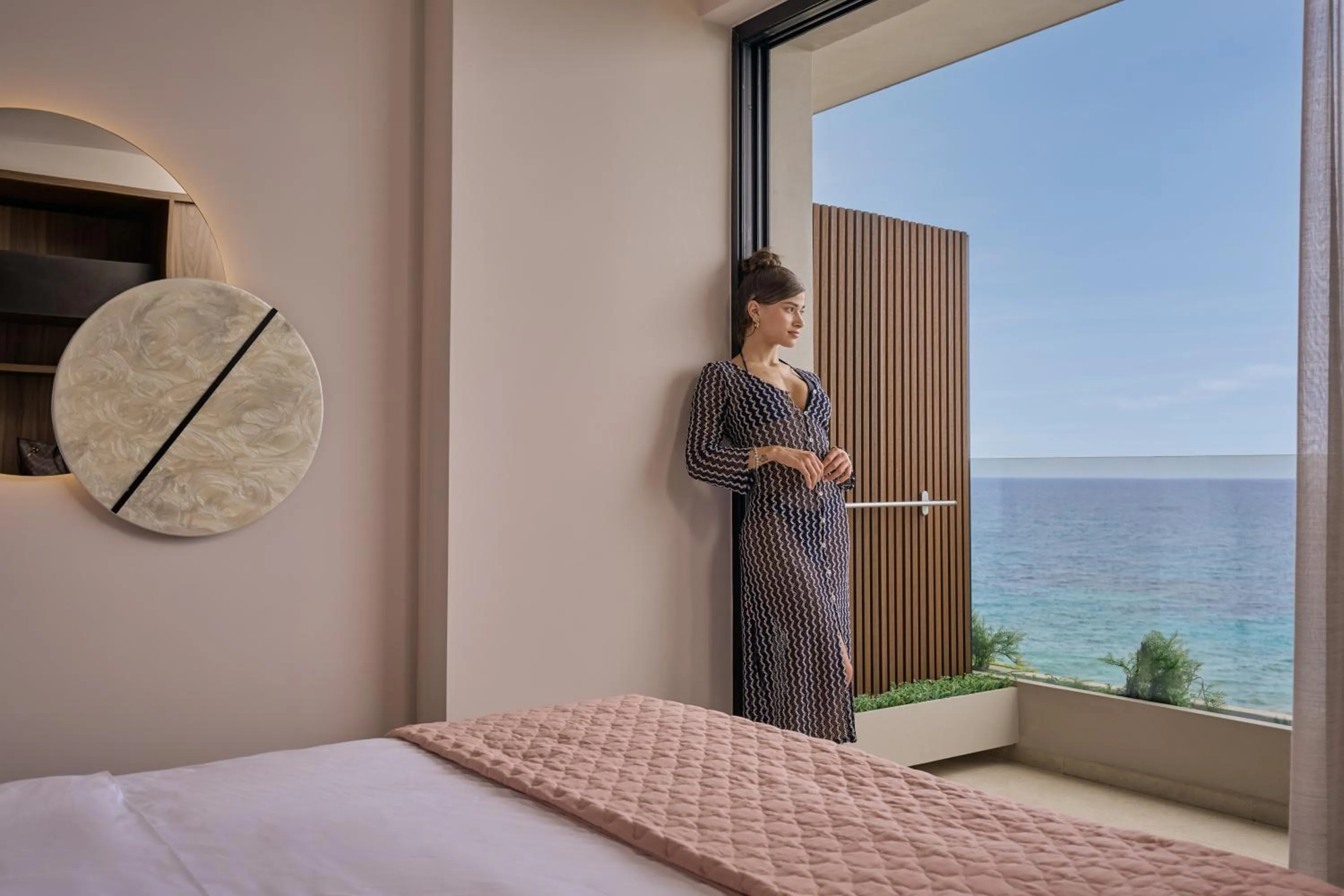 Bed in SEA ZANTE Luxury Beachfront Retreat