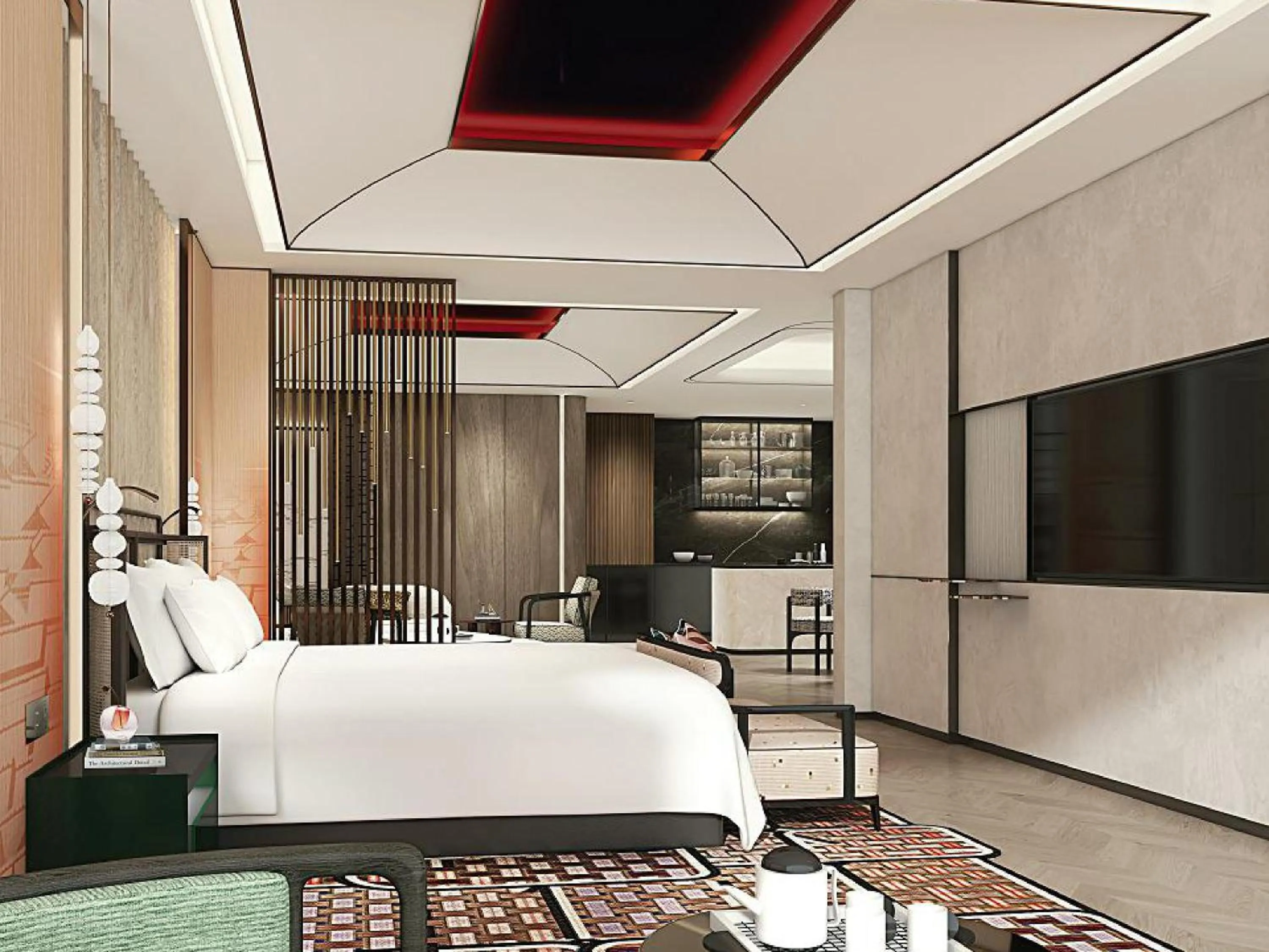 Bedroom, Bed in Hotel Indigo Xiamen Haicang by IHG