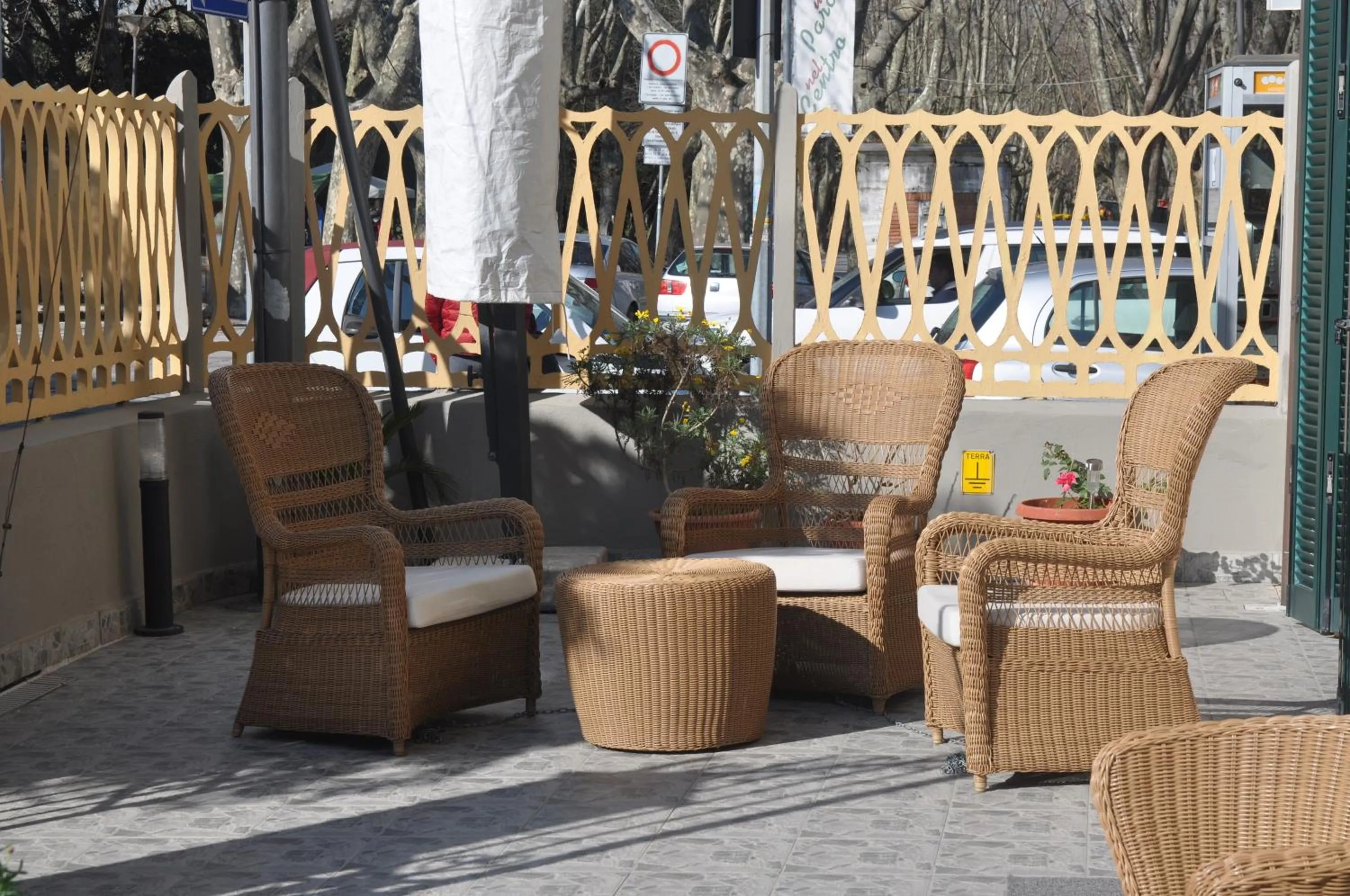 Patio in Hotel Vittoria
