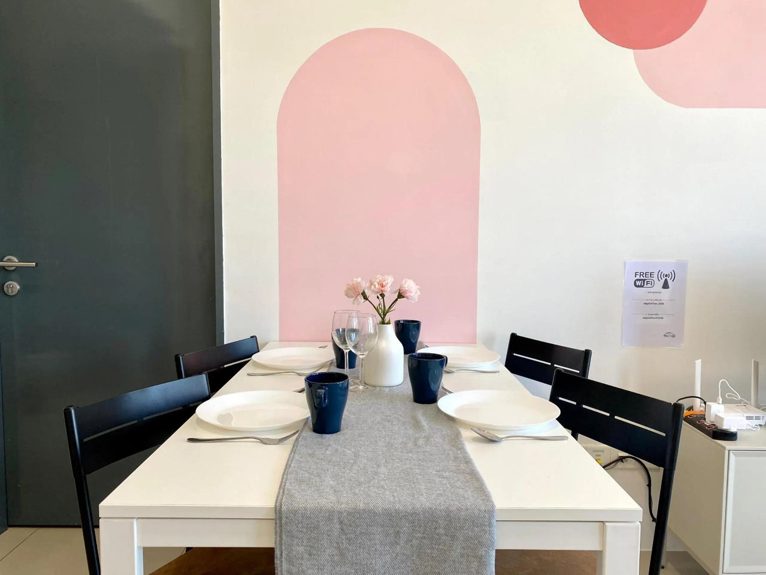 Dining area in Tropicana 218 Macalister Sea & City View by stayCATion Homestay