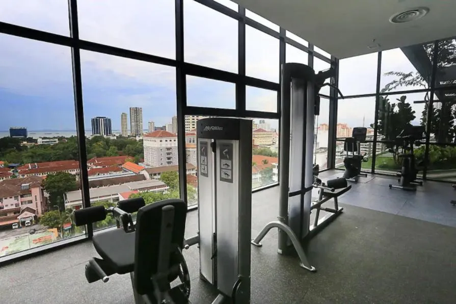 Fitness centre/facilities in Tropicana 218 Macalister Sea & City View by stayCATion Homestay