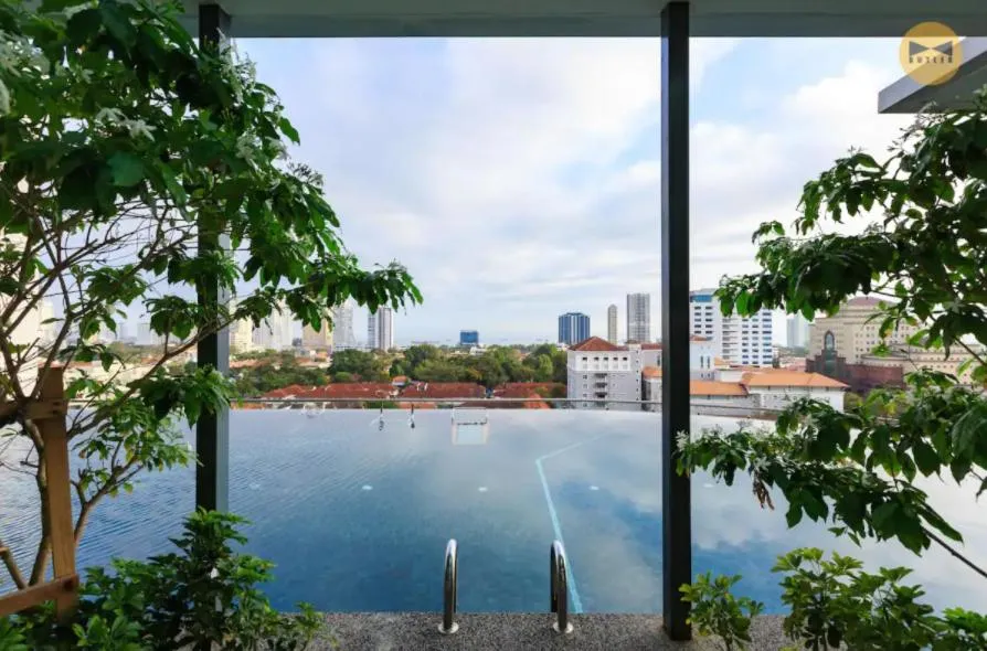 Swimming pool in Tropicana 218 Macalister Sea & City View by stayCATion Homestay