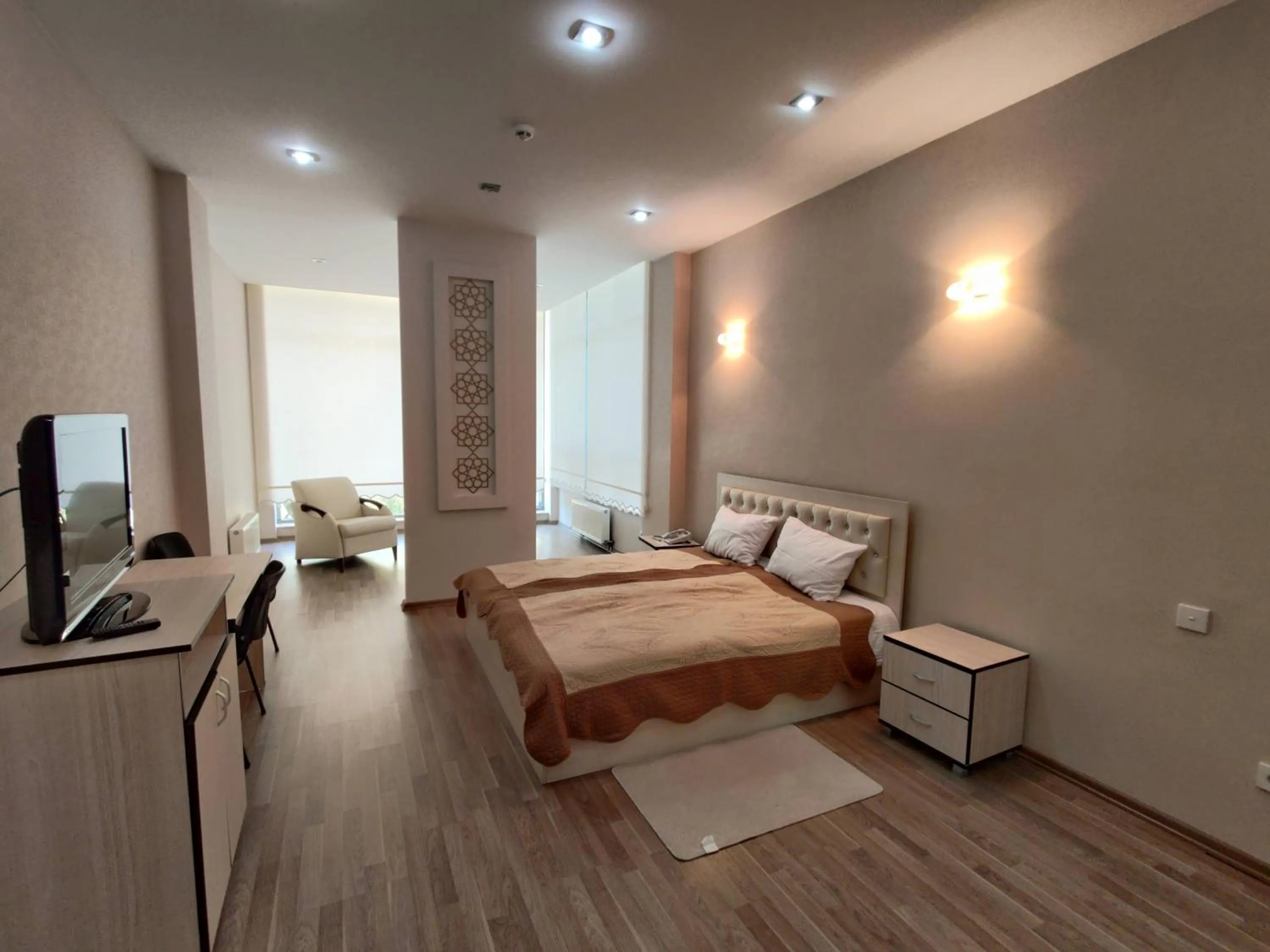 Communal lounge/ TV room, Bed in Chukhur Gabala Museum Hotel