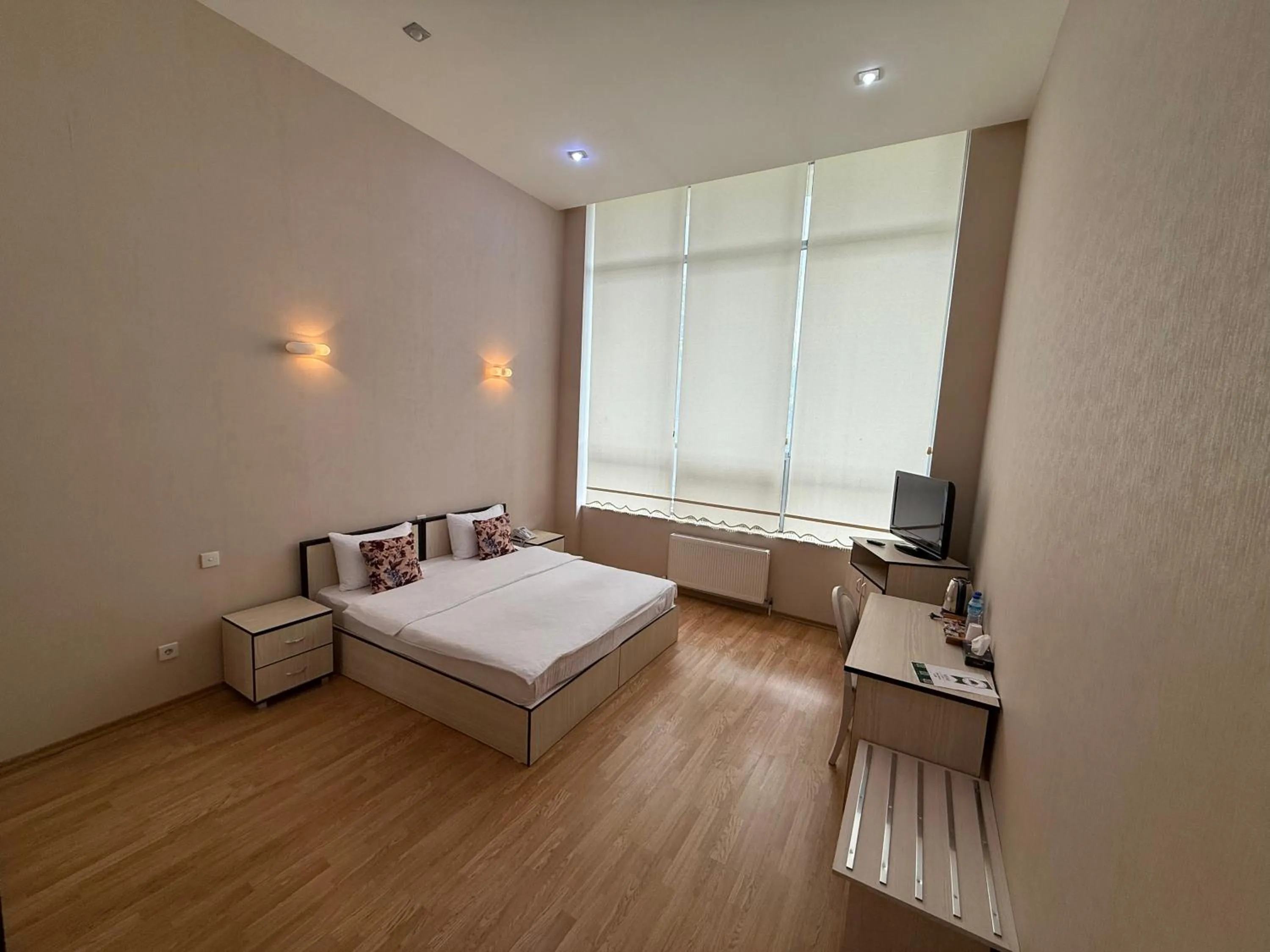 Bed in Chukhur Gabala Museum Hotel