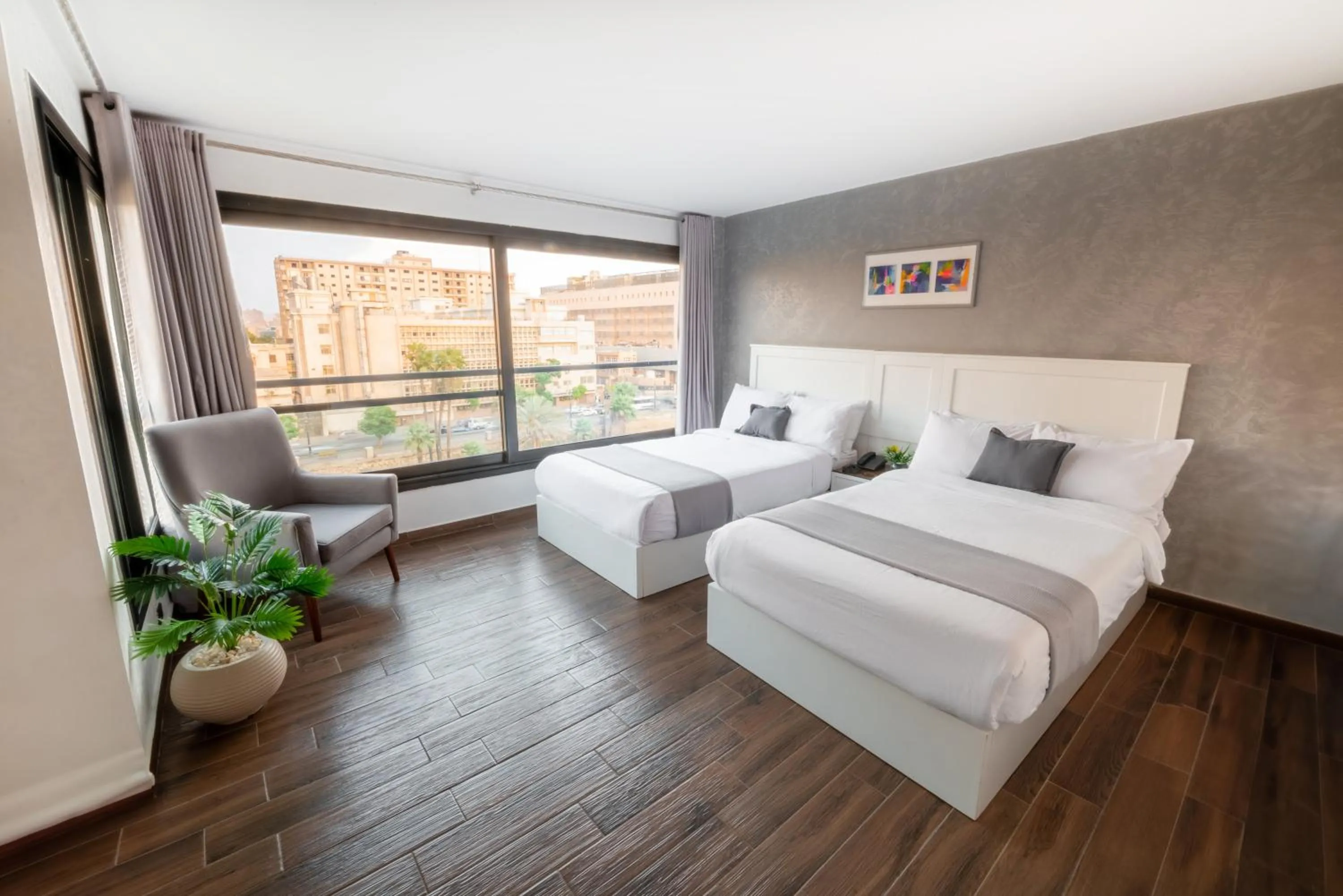 Bed in Nile Villa Hotel