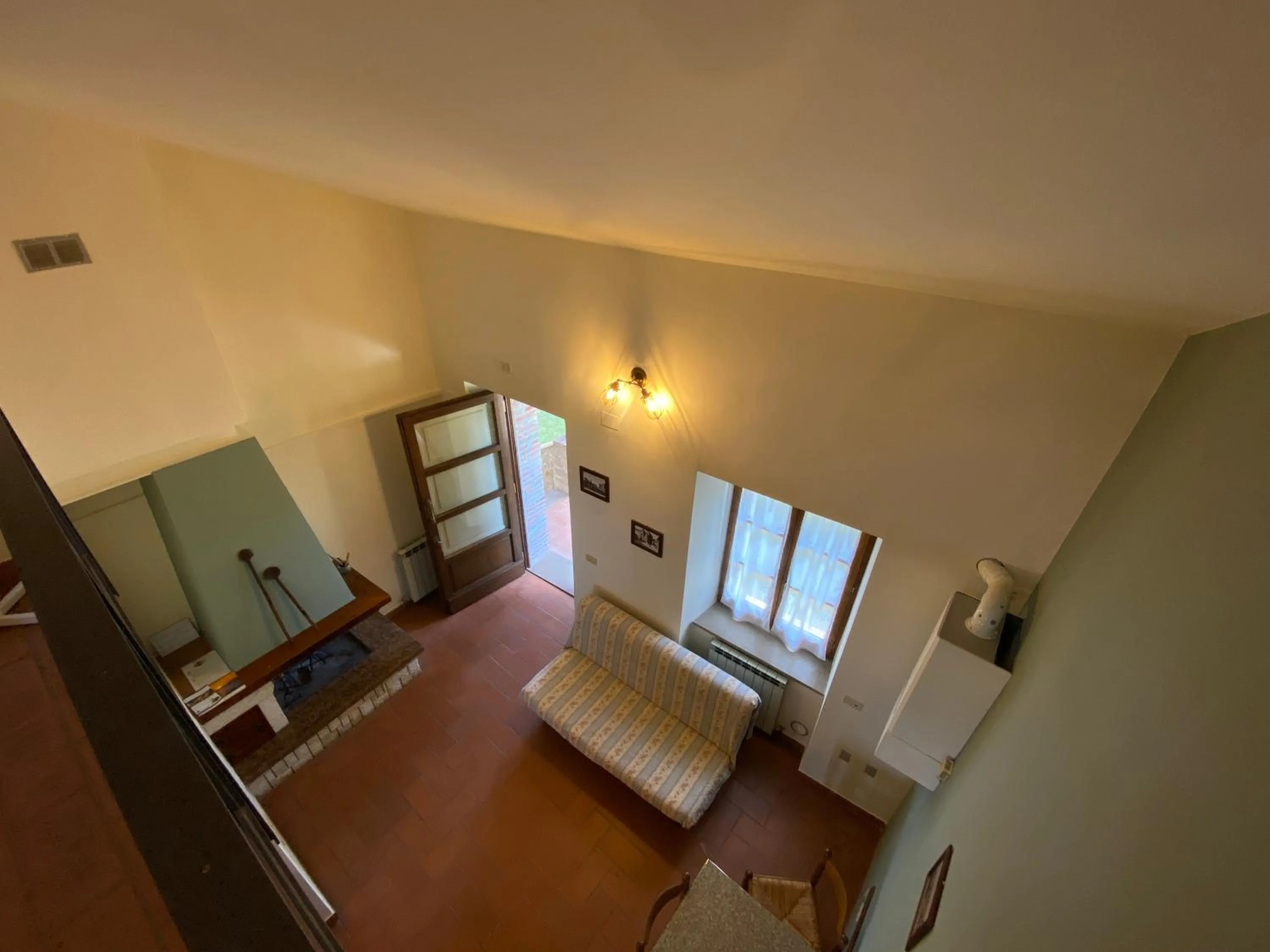 Seating area, Bed in Agriturismo Tenuta Badia