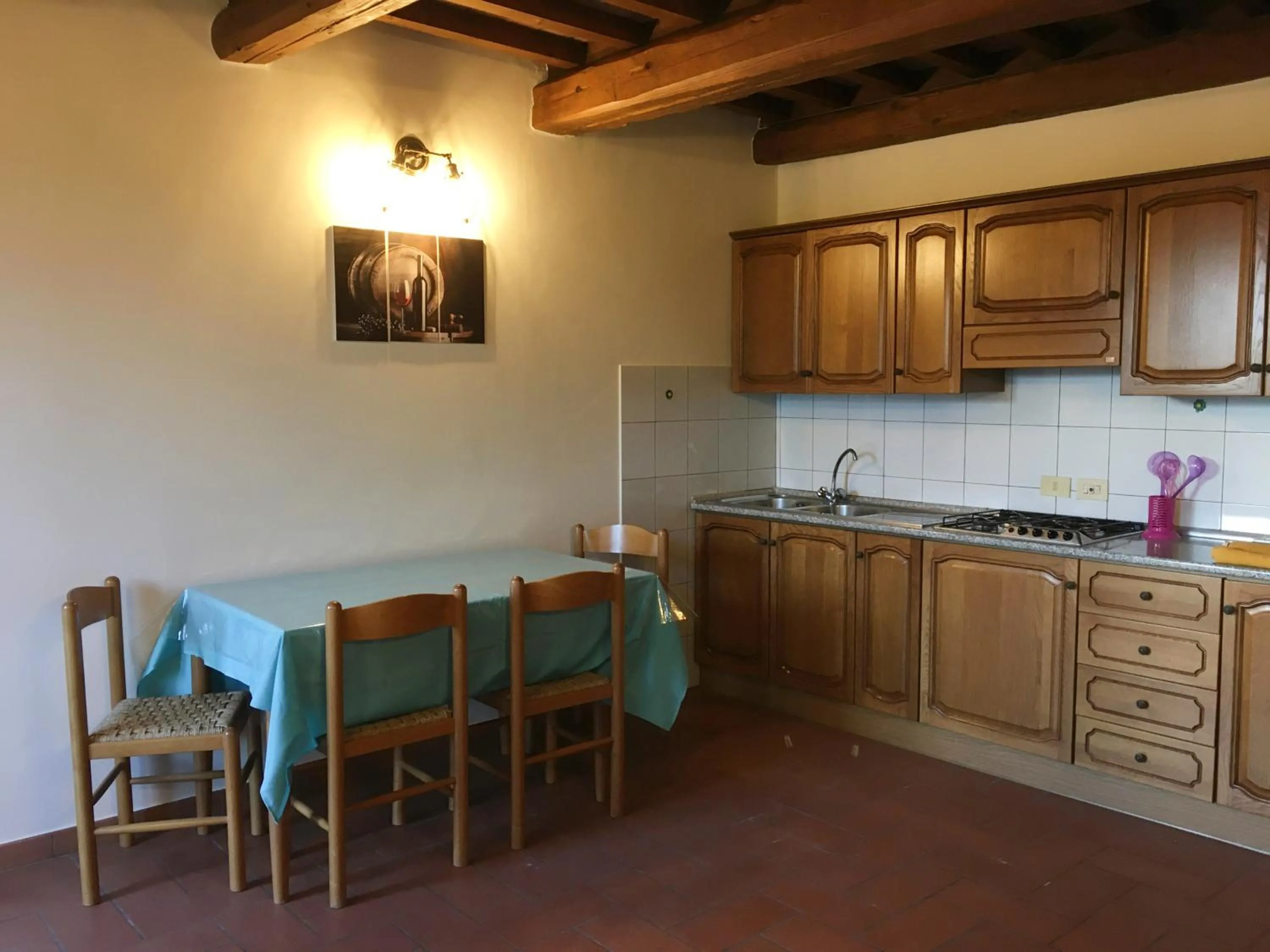 Kitchen or kitchenette in Agriturismo Tenuta Badia