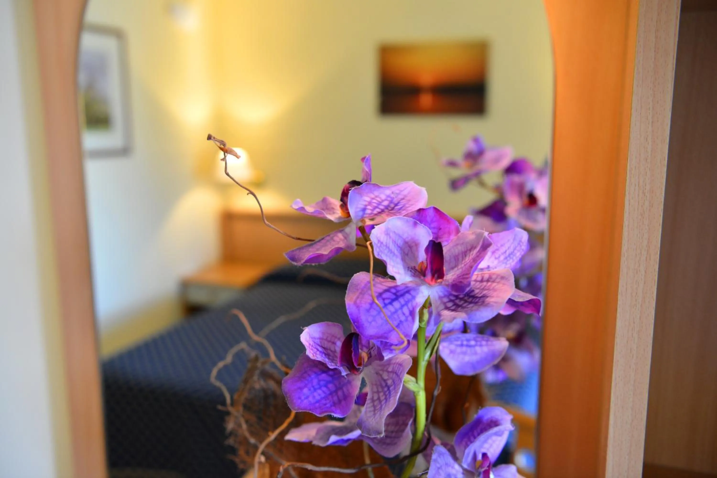 Bed in Hotel Lo Smeraldo