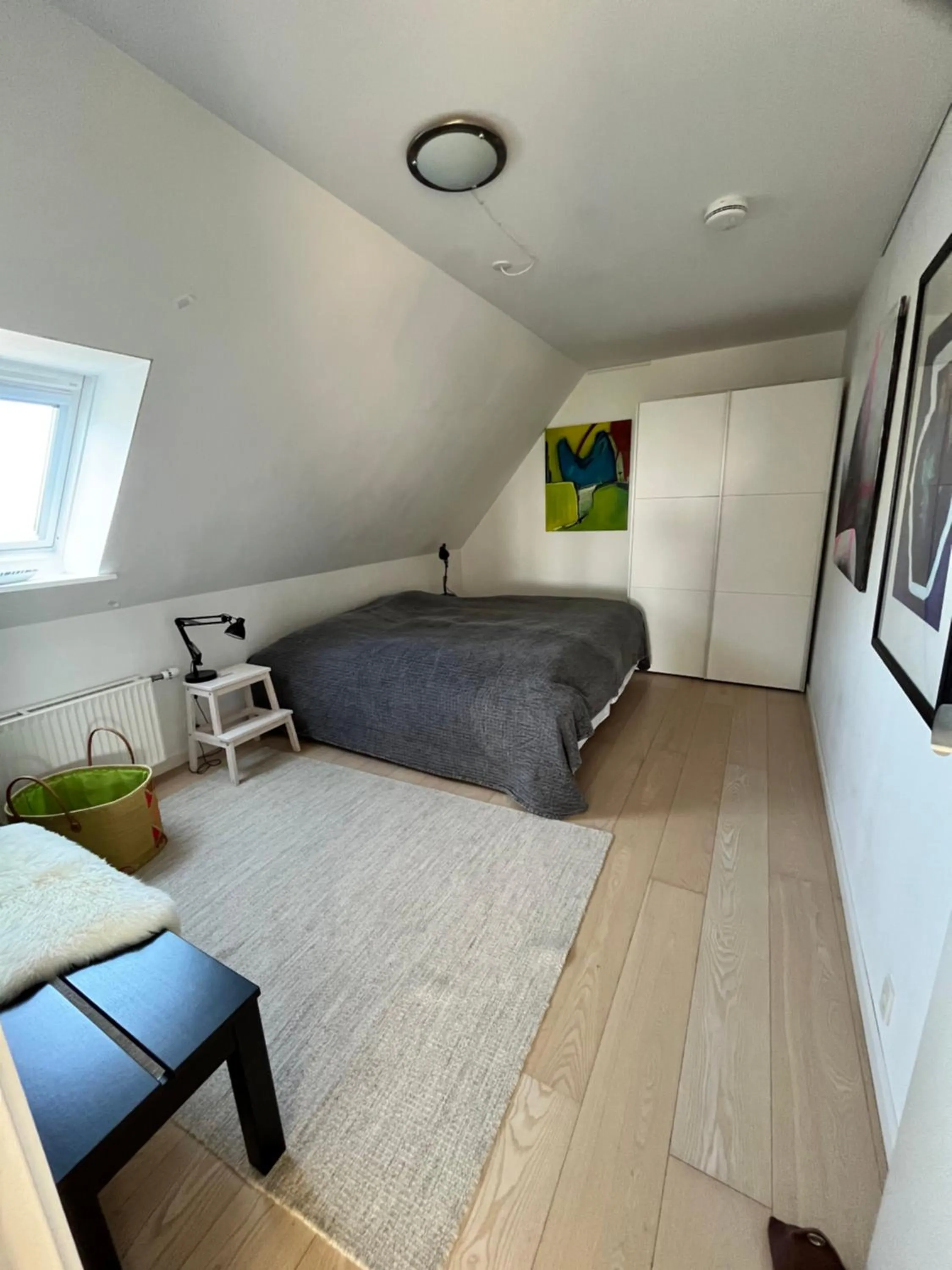 Double Room with Two Double Beds in Apartment Ruhetgaard Bed & kitchen