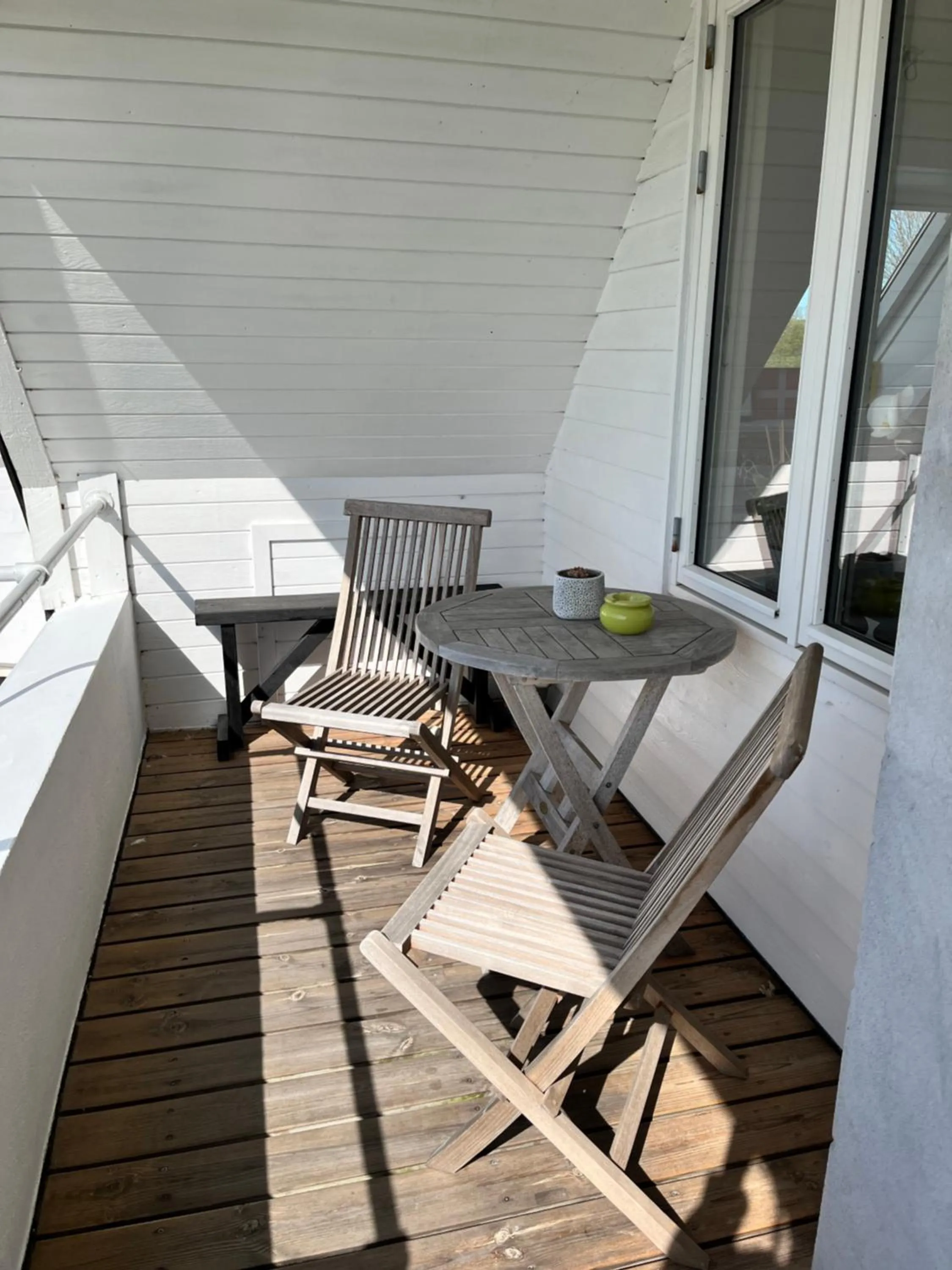 Balcony/Terrace in Apartment Ruhetgaard Bed & kitchen