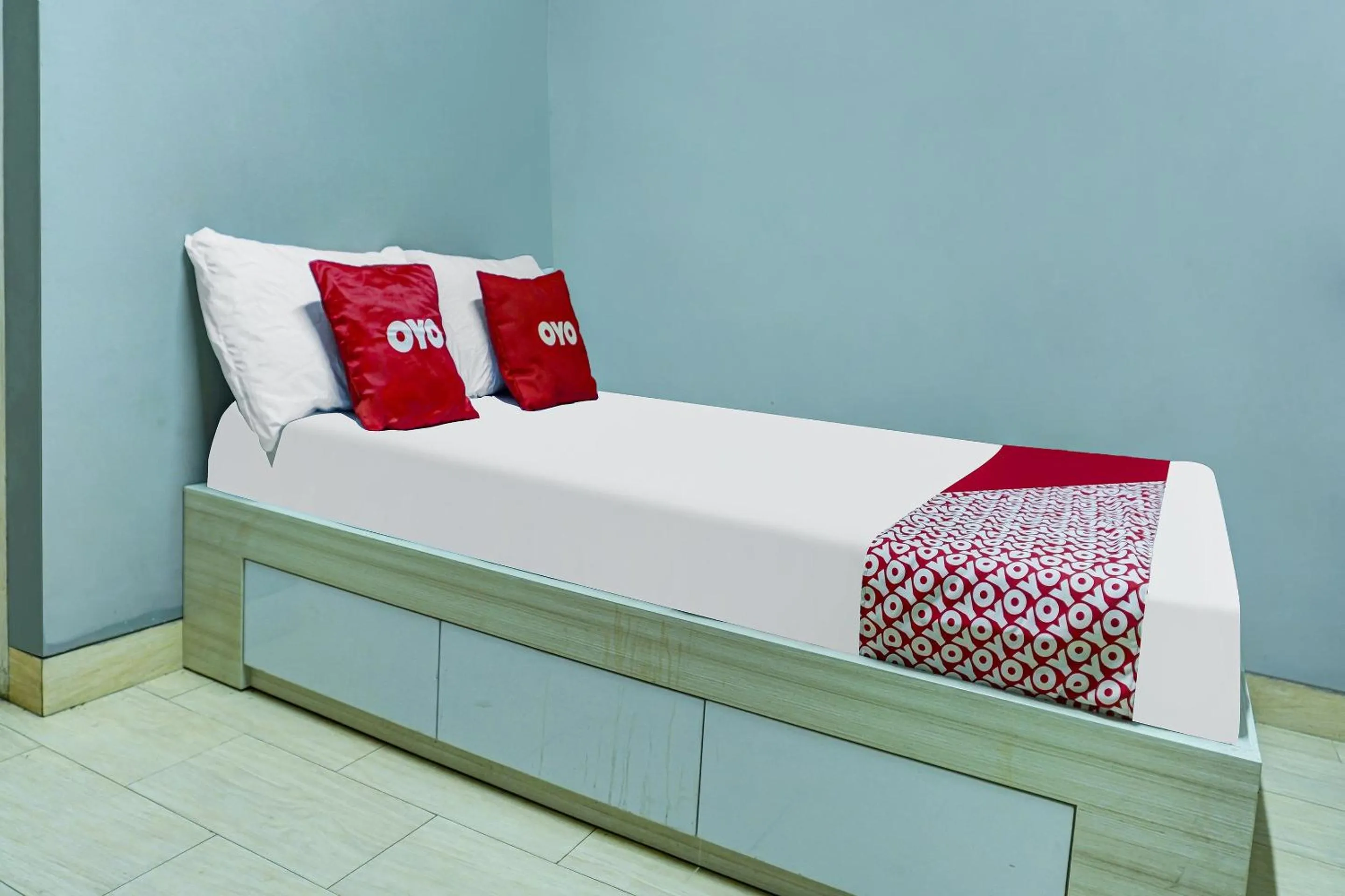 Bedroom in OYO Life 91205 Rindang Guesthouse Syariah