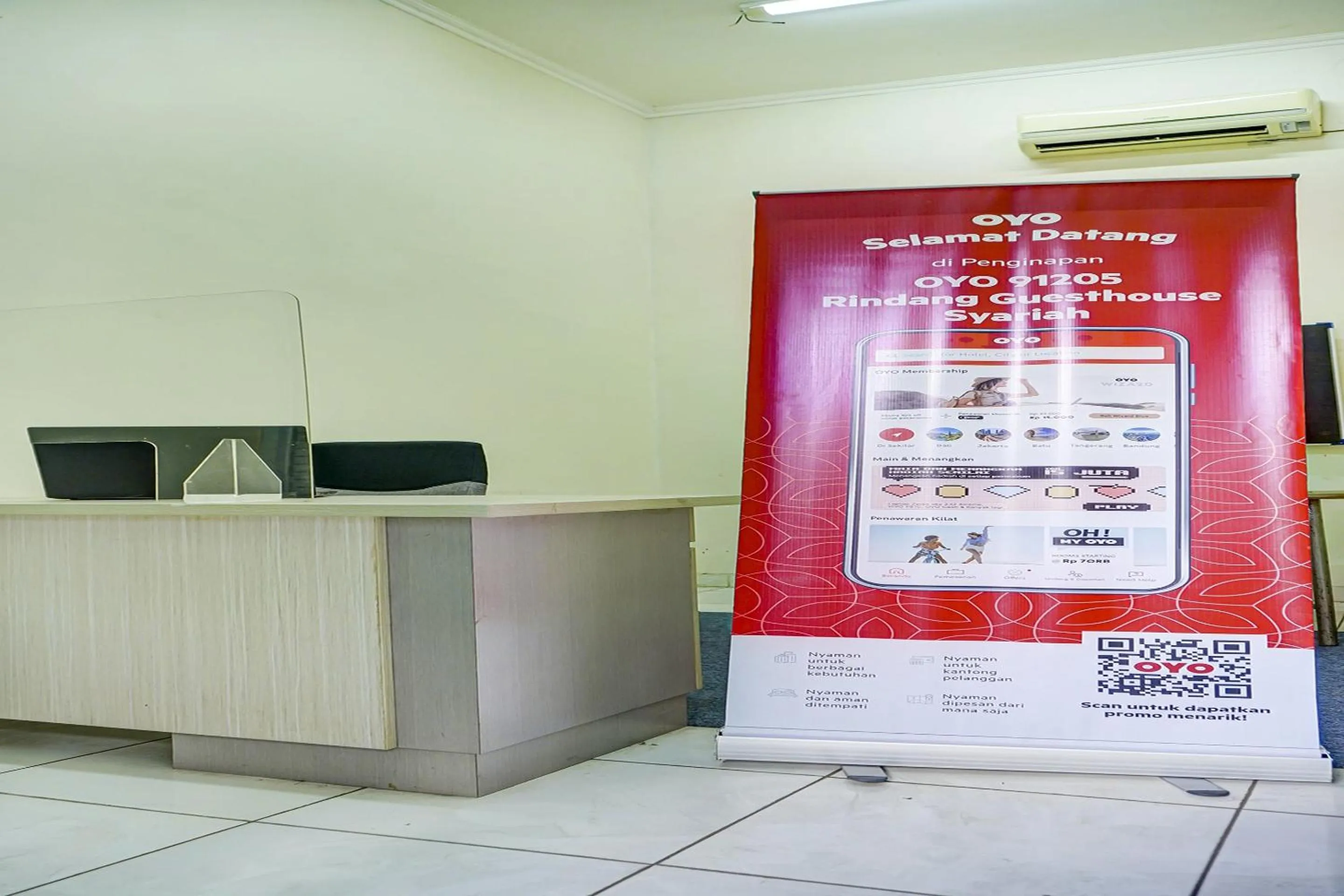 Lobby or reception in OYO Life 91205 Rindang Guesthouse Syariah