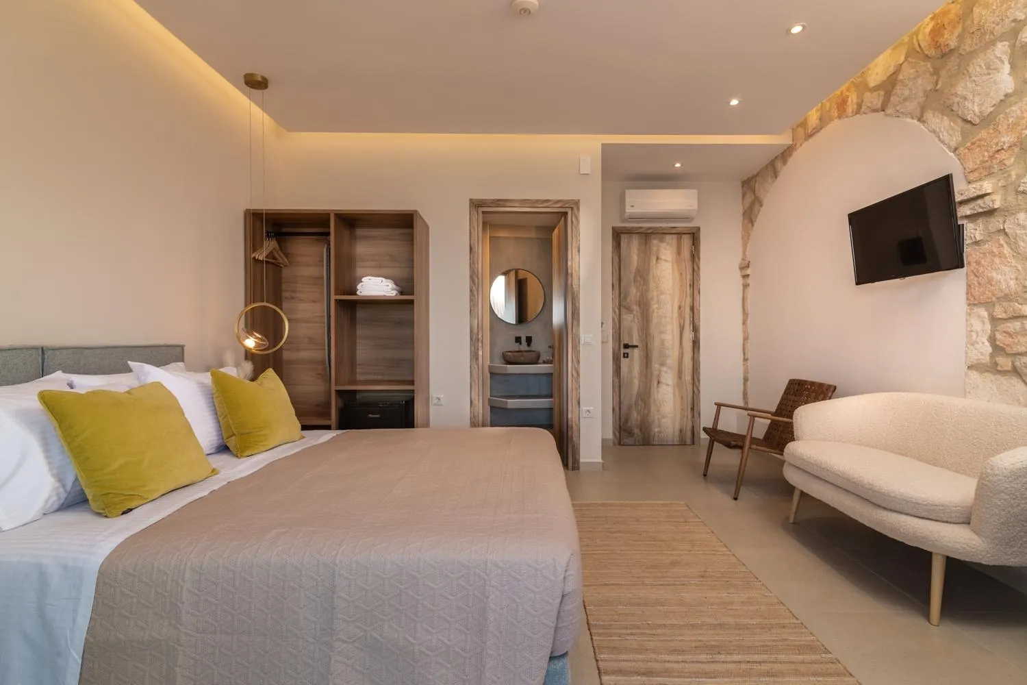 Bed in Pelagos Blue Zante