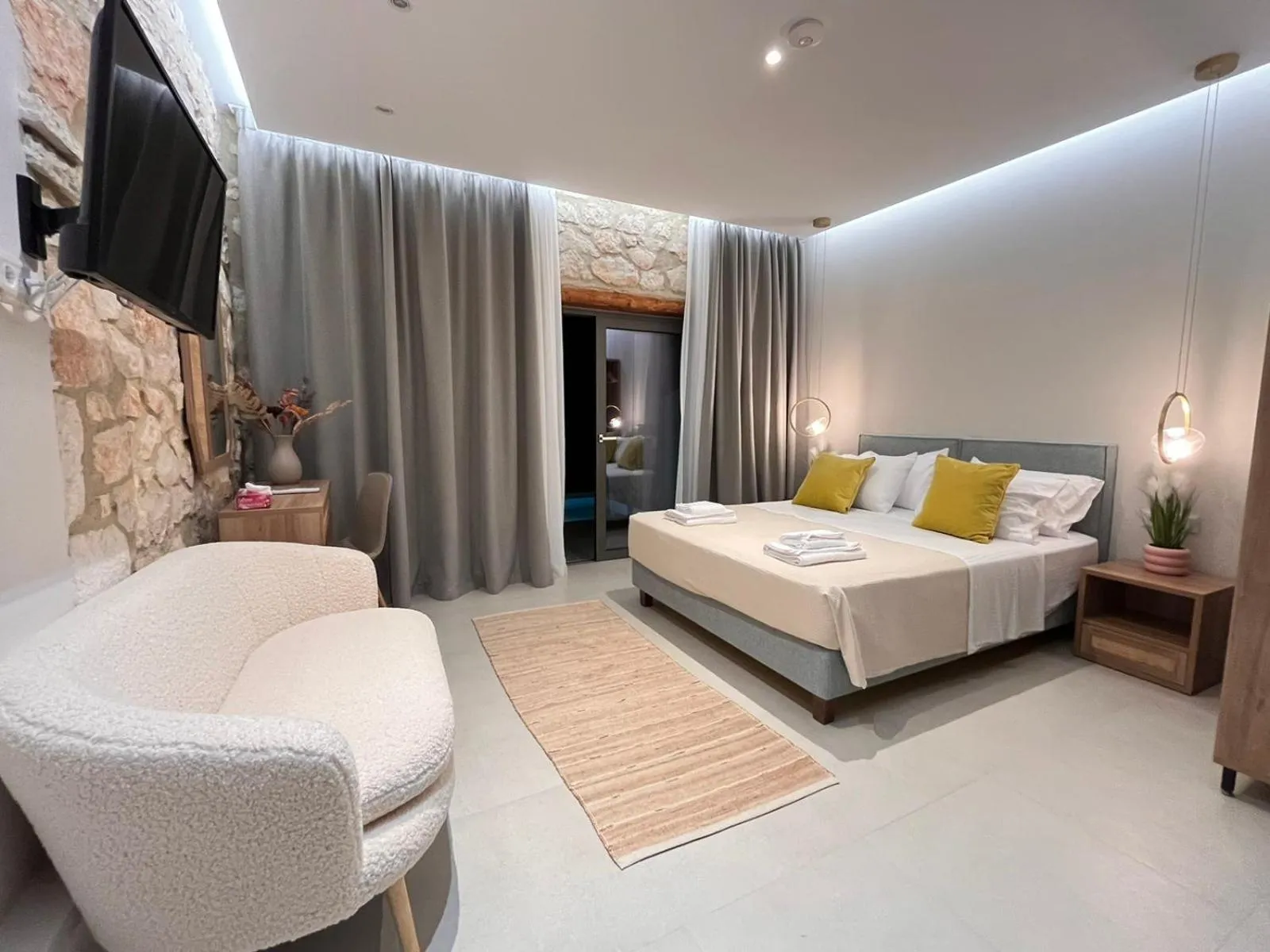 Bed in Pelagos Blue Zante