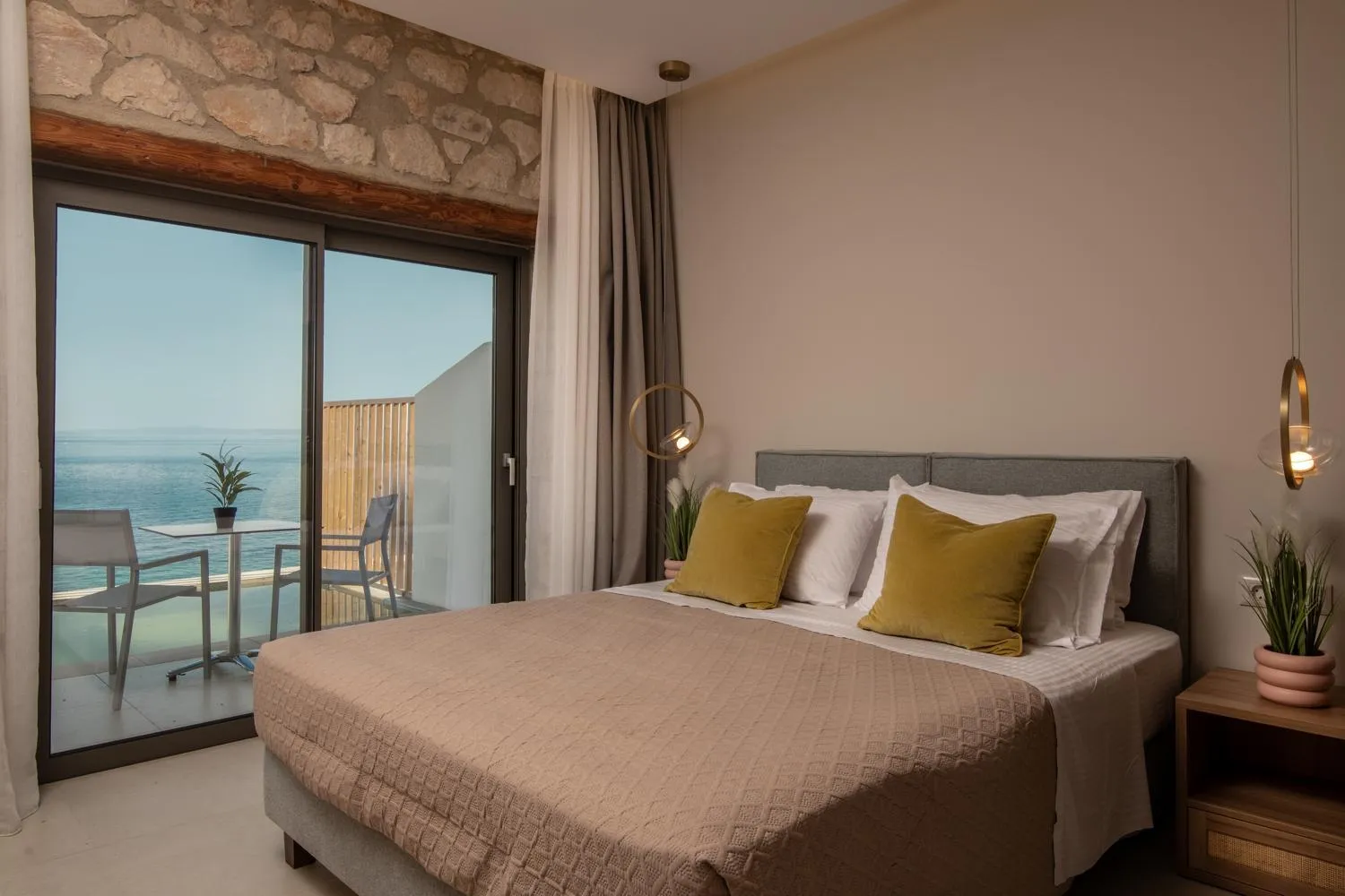 Bed in Pelagos Blue Zante