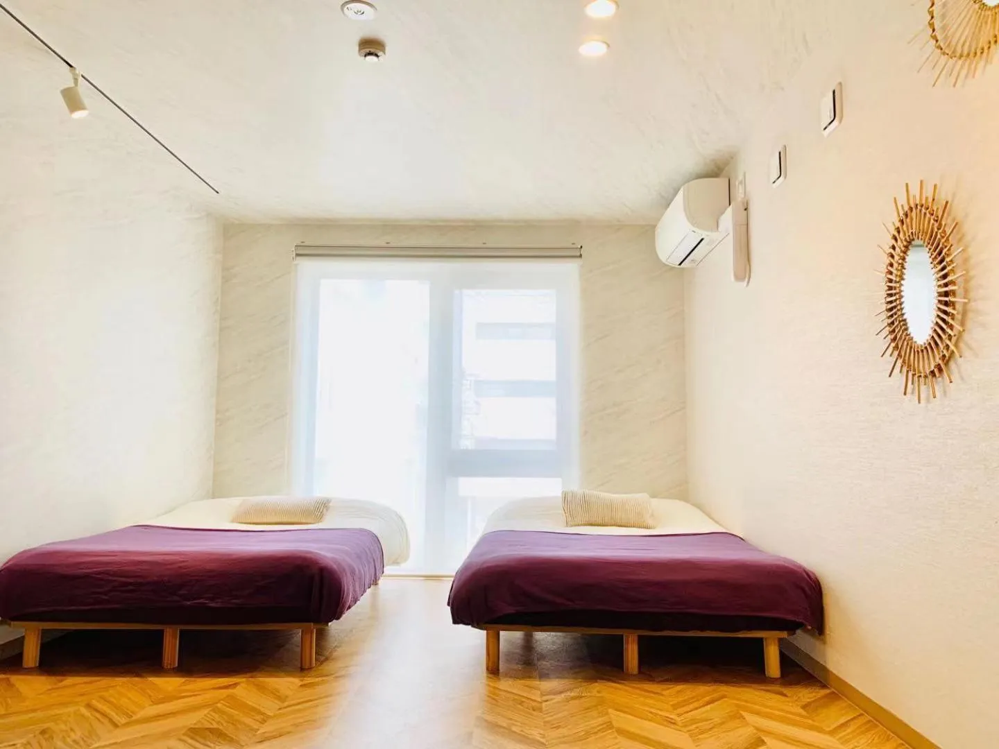 Decorative detail, Bed in TIME SHARING STAY Ikebukuro