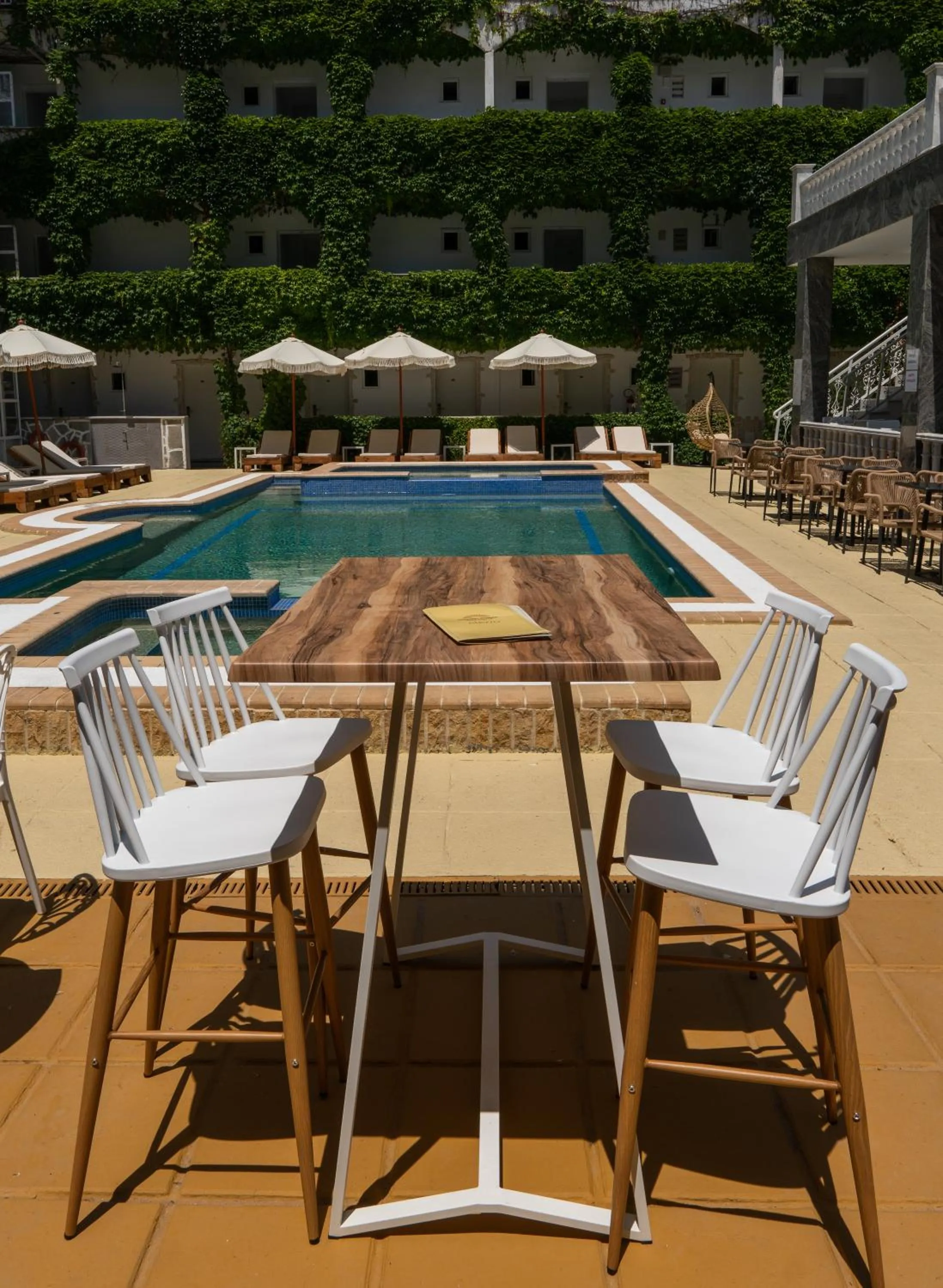 Pool view in Olympic Kosmas Hotel- Hanioti